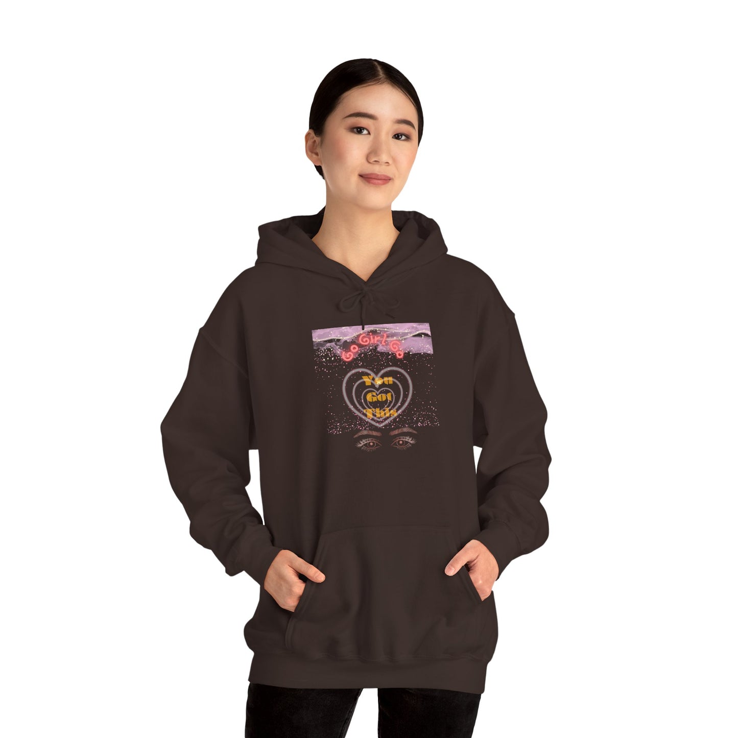 Go Girl University Hoodie — 'You Got This' Motivational Pink Graphic Hoodie