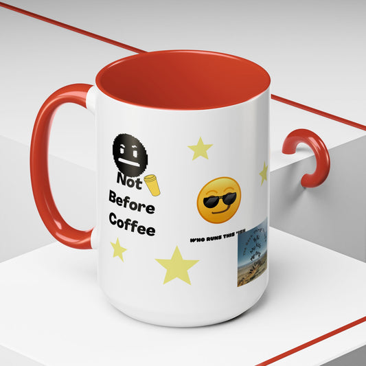 All About Coffee - Coffee Mug — Cute Coffee Quotes Accent Mug (11/15oz)