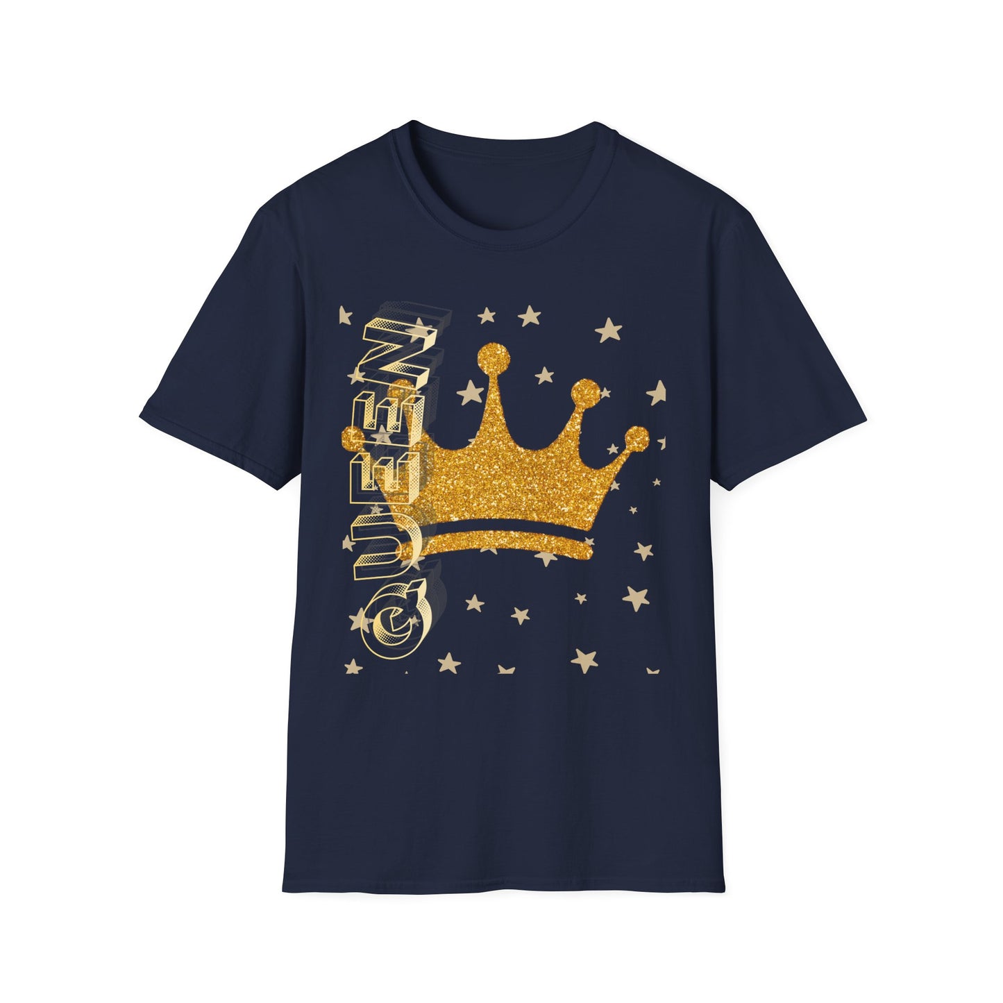 Gold Crown Tee — Glitter Queen Graphic T-Shirt