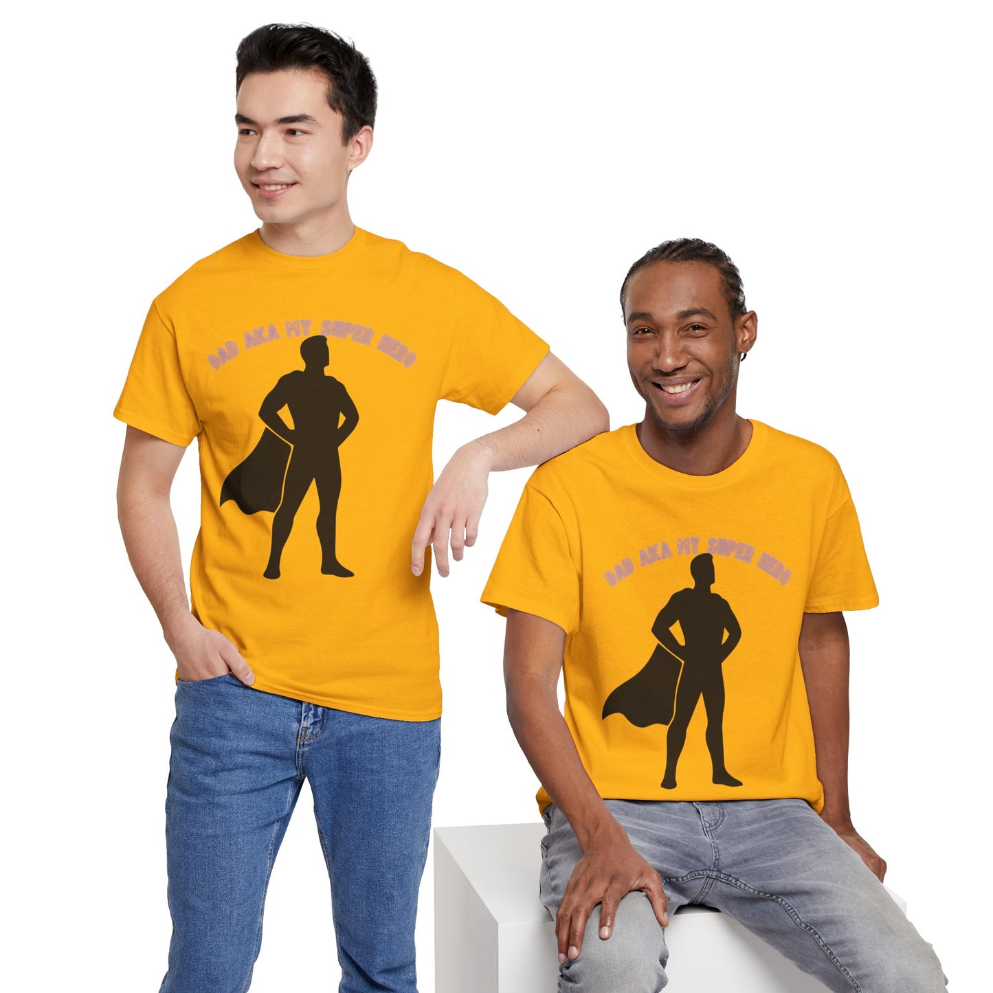 Superhero Dad T‑Shirt – “Dad Aka My Super Hero” Graphic Tee