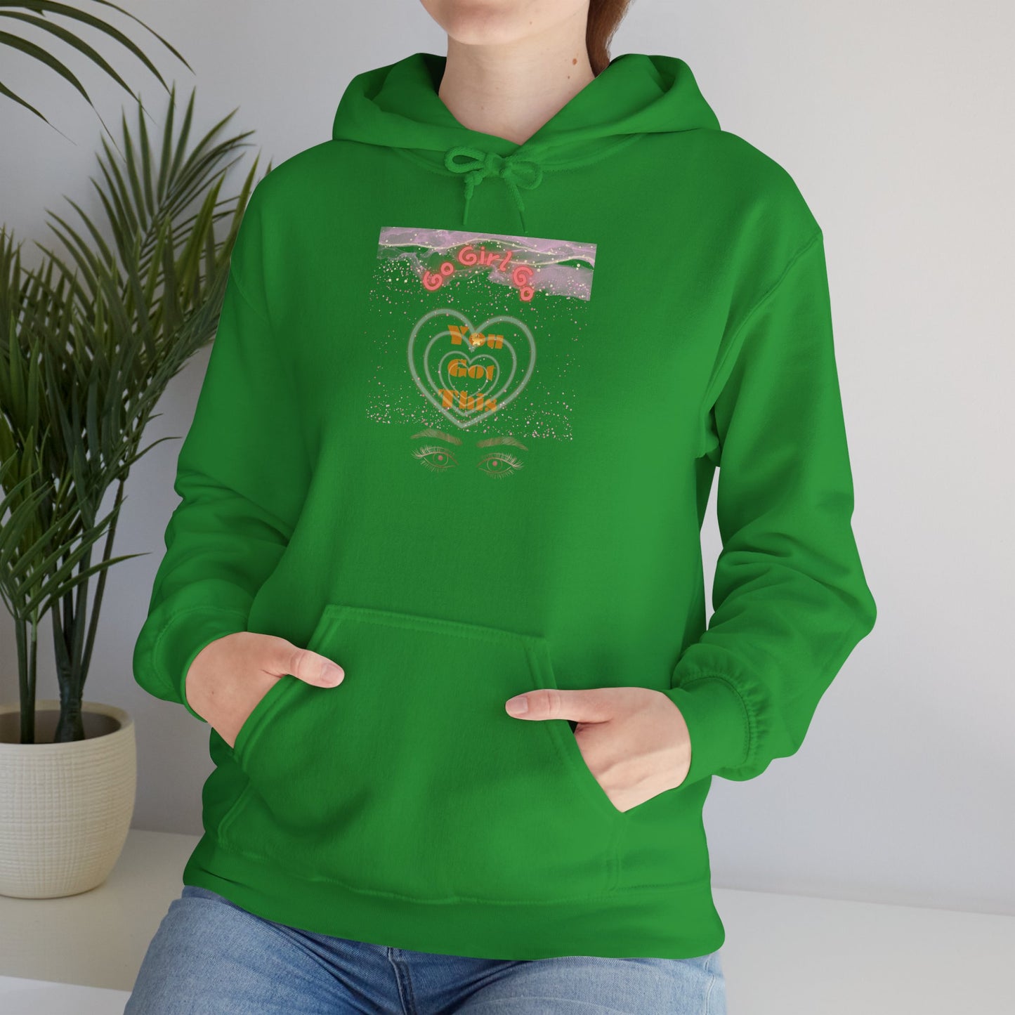 Go Girl University Hoodie — 'You Got This' Motivational Pink Graphic Hoodie
