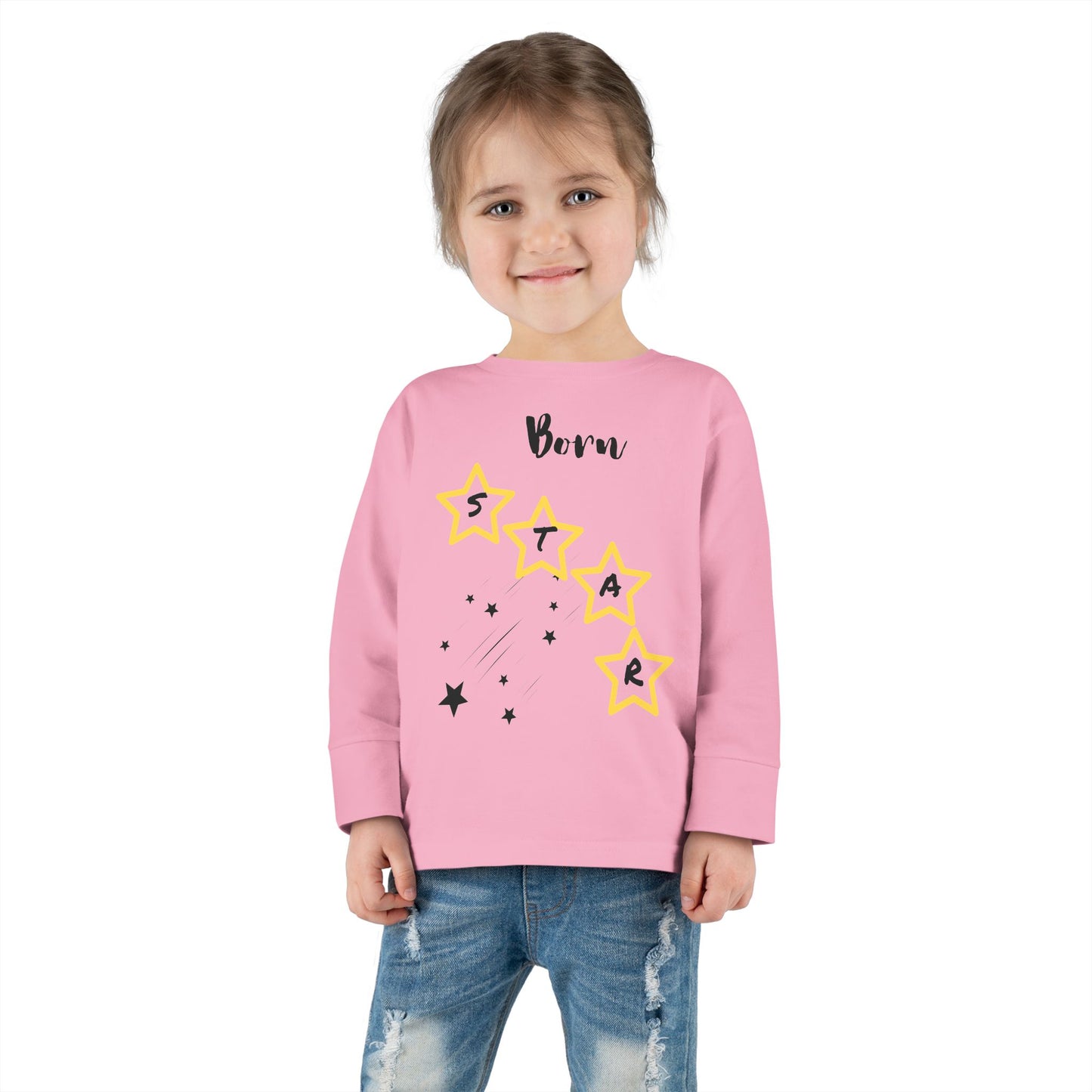 Toddler Long Sleeve Tee - Born Star Graphic Shirt
