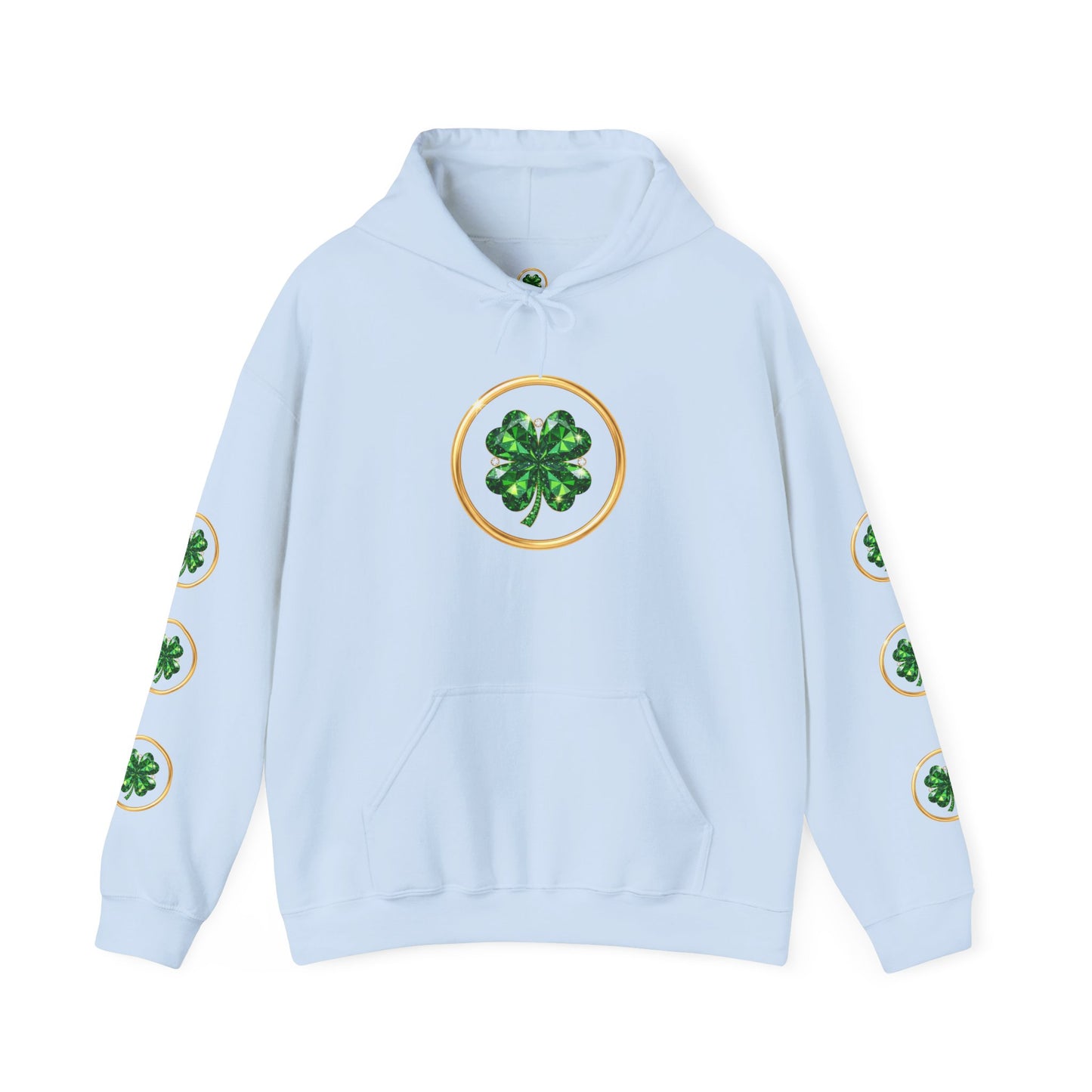 St. Patrick’s Day Lucky Pot Hoodie — Gold Pot of Money Shamrock Sweatshirt