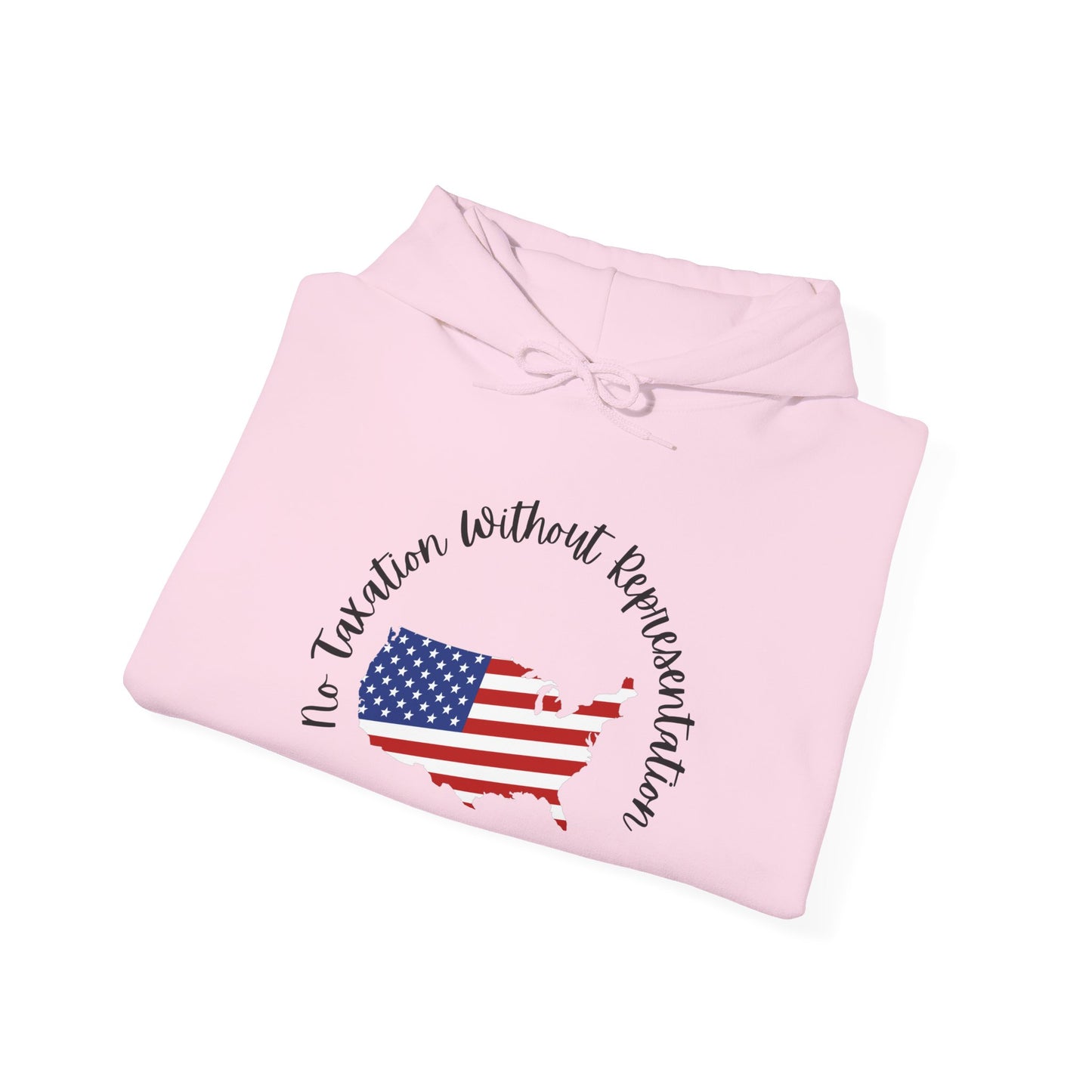 Patriotic Continent Hoodie – "No Taxation Without Representation"  USA Sweatshirt