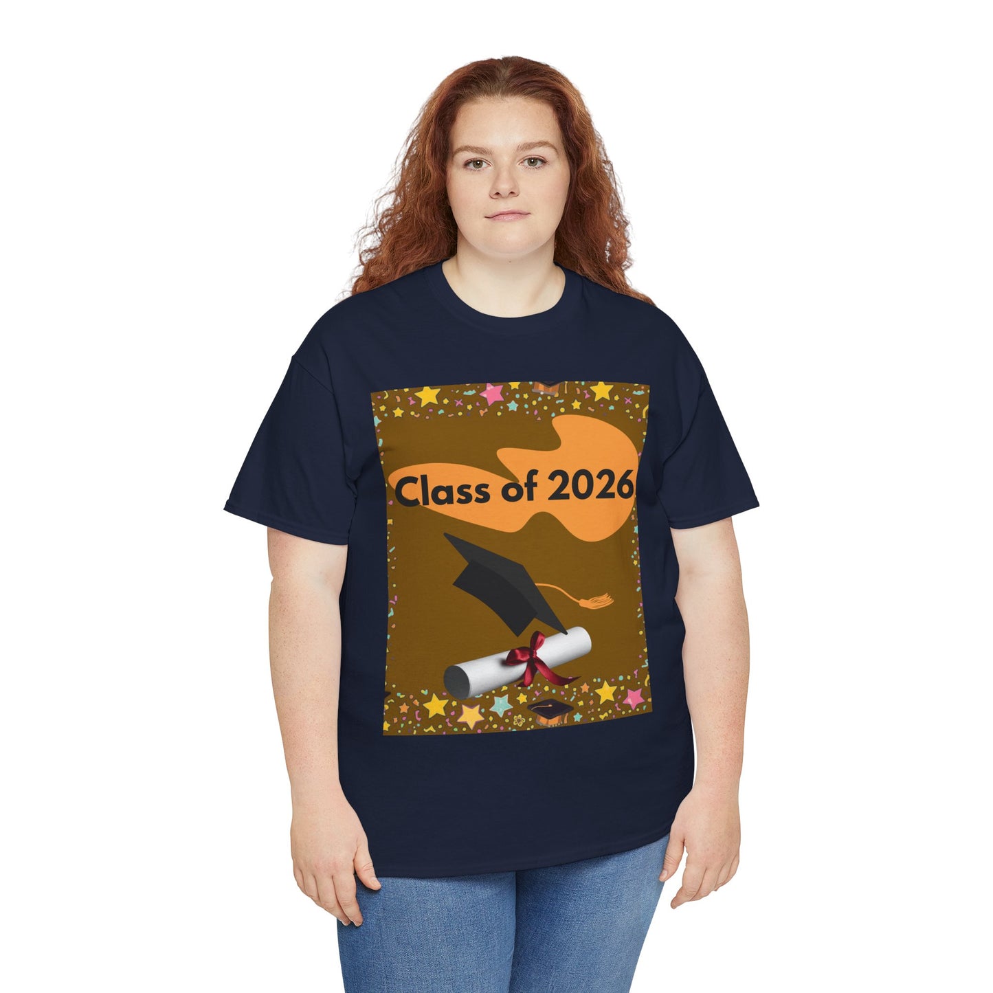 "Class of 2026" Graphic T-Shirt — Scroll, Graduation Cap, Class of 2026