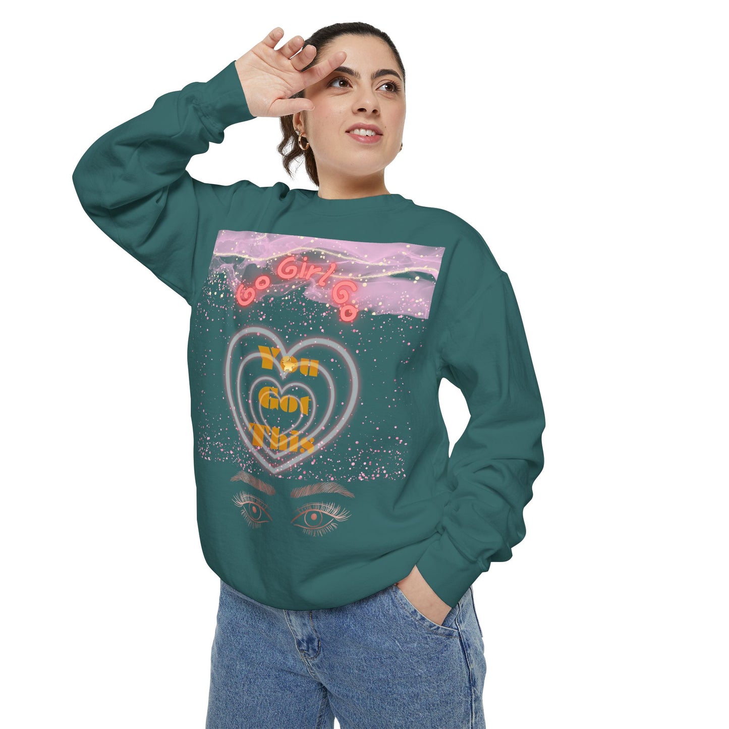 Go Girl Sweatshirt — 'You Got This' Motivational College Crewneck Sweatshirt