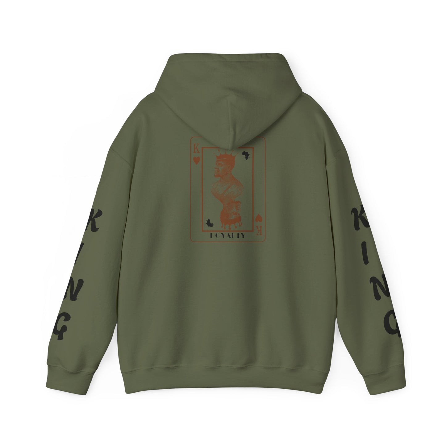 King of Hearts Hoodie — Classical Sculpture Playing Card Sweatshirt