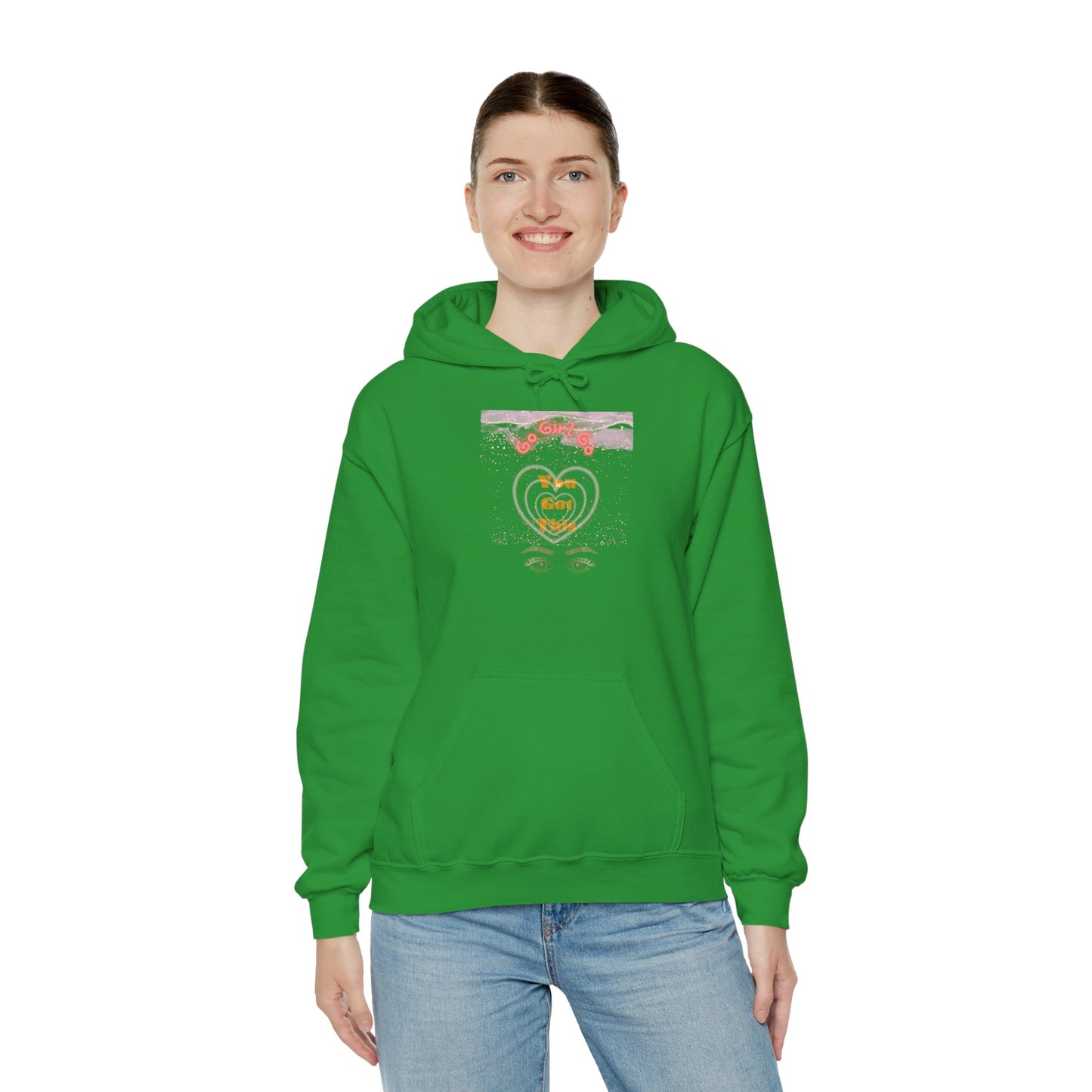 Go Girl University Hoodie — 'You Got This' Motivational Pink Graphic Hoodie