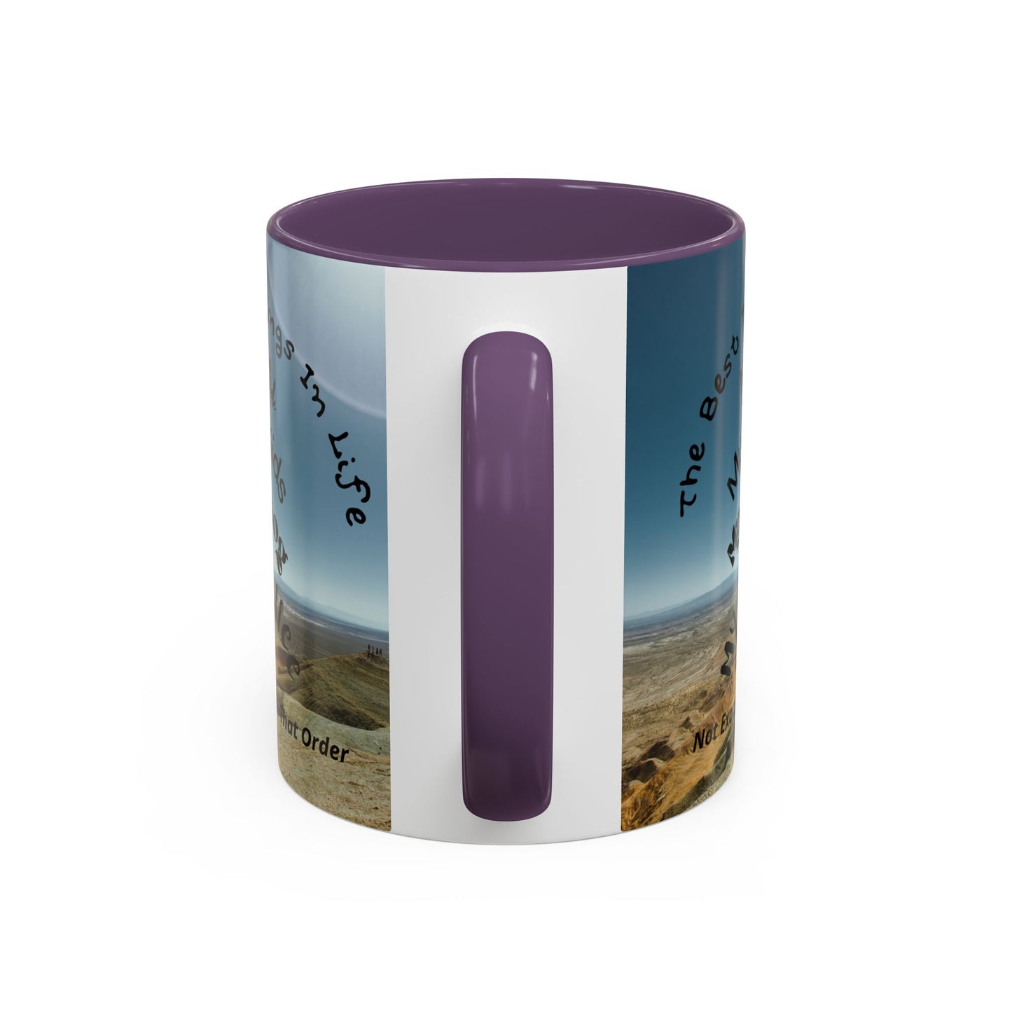 Coffee Mug — “The Best Things in Life: My Mate, My Kids, My Dog, My Coffee” Accent Ceramic Mug