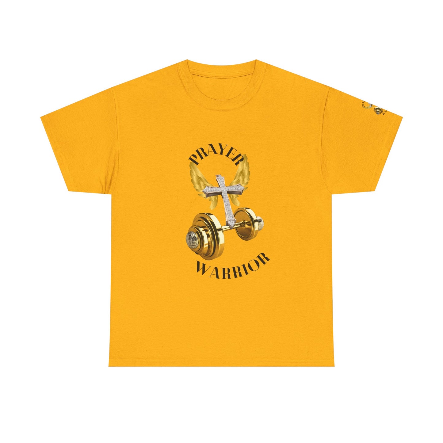 Holy: "Prayer Warrior" - Unisex Heavy Cotton Tee - Motivational T-Shirt (Adults)