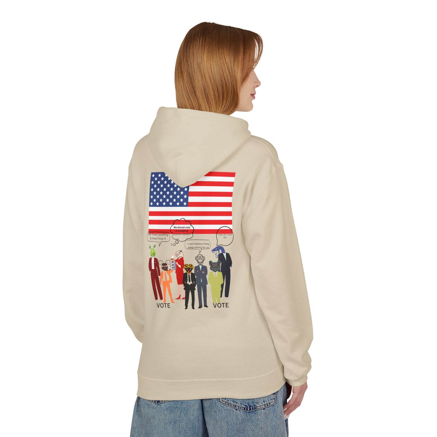 USA University 250 Yrs Hoodie — Patriotic Political Statement Graphic
