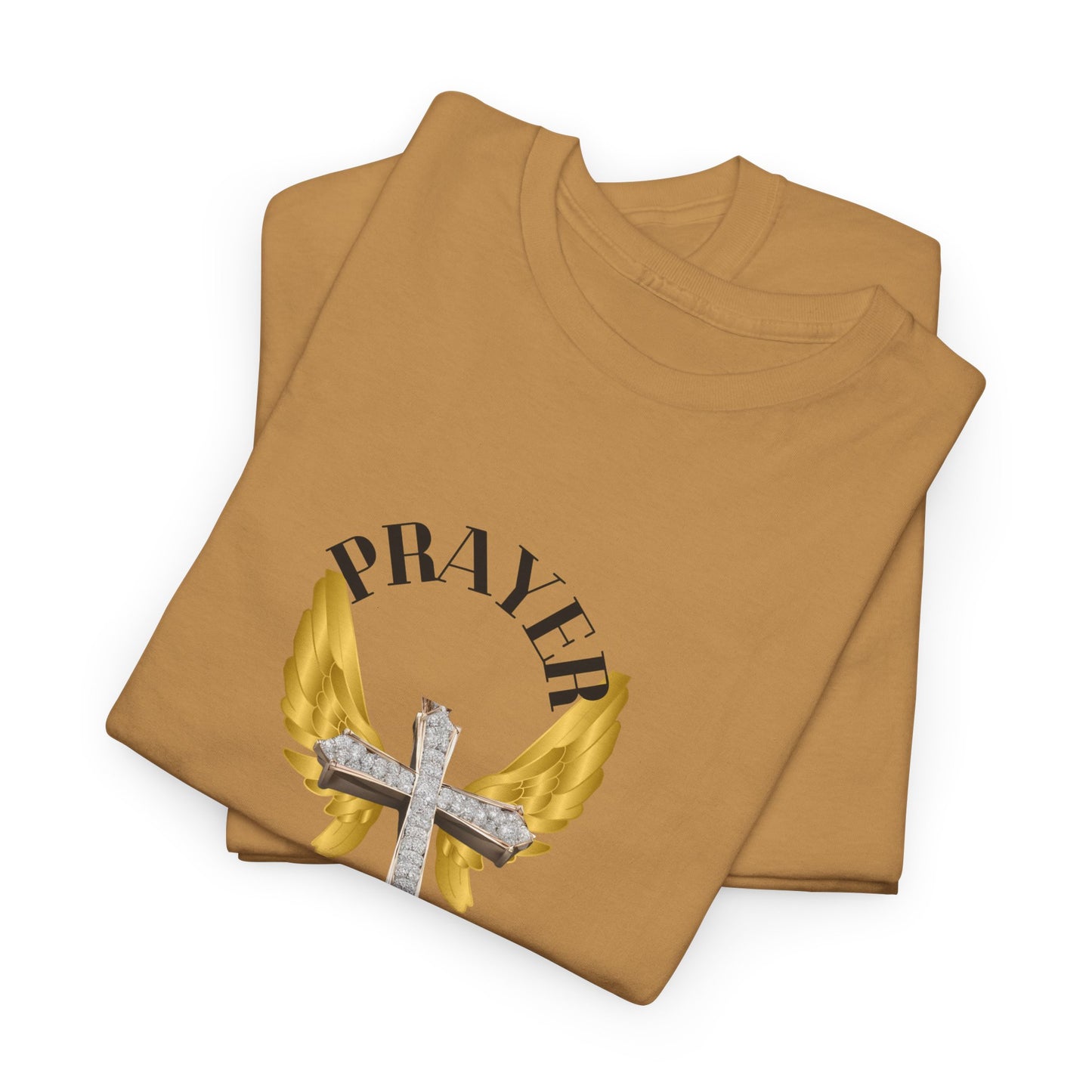 Holy: "Prayer Warrior" - Unisex Heavy Cotton Tee - Motivational T-Shirt (Adults)
