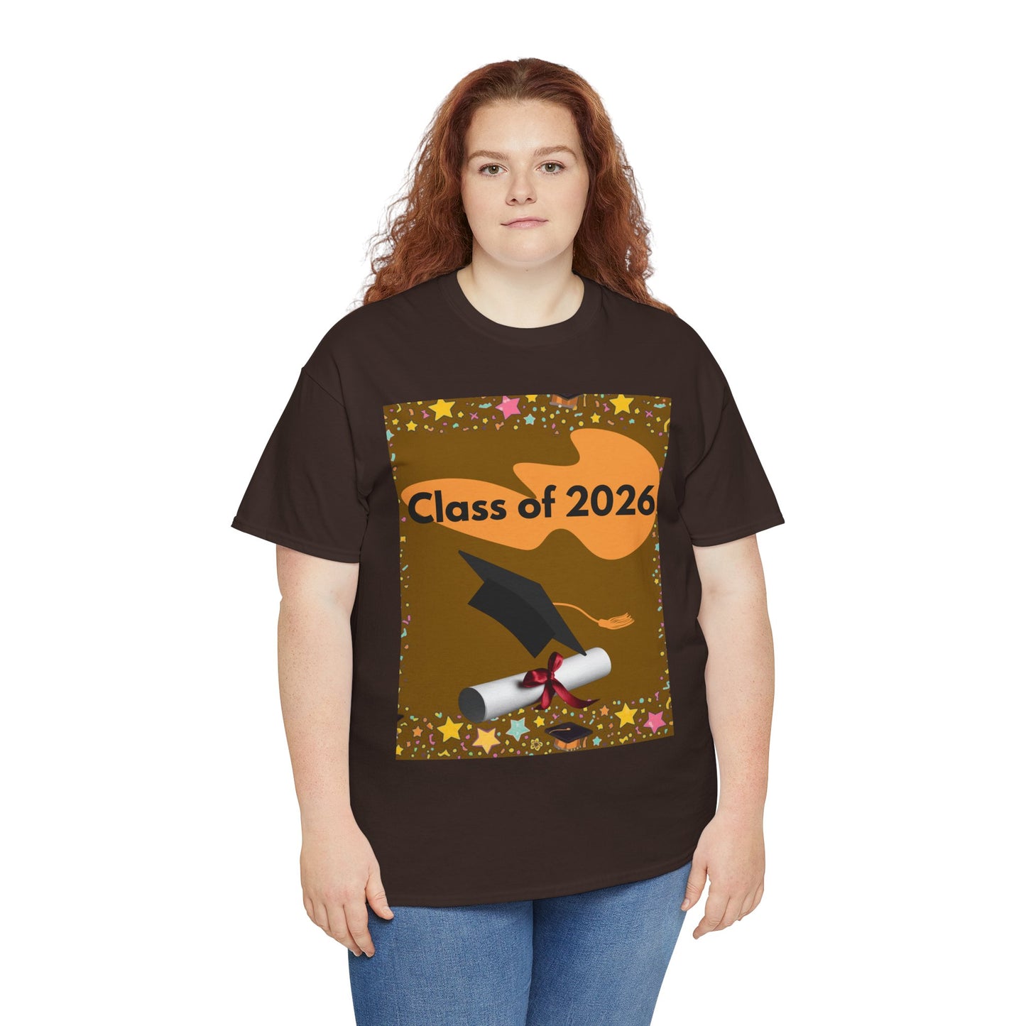 "Class of 2026" Graphic T-Shirt — Scroll, Graduation Cap, Class of 2026