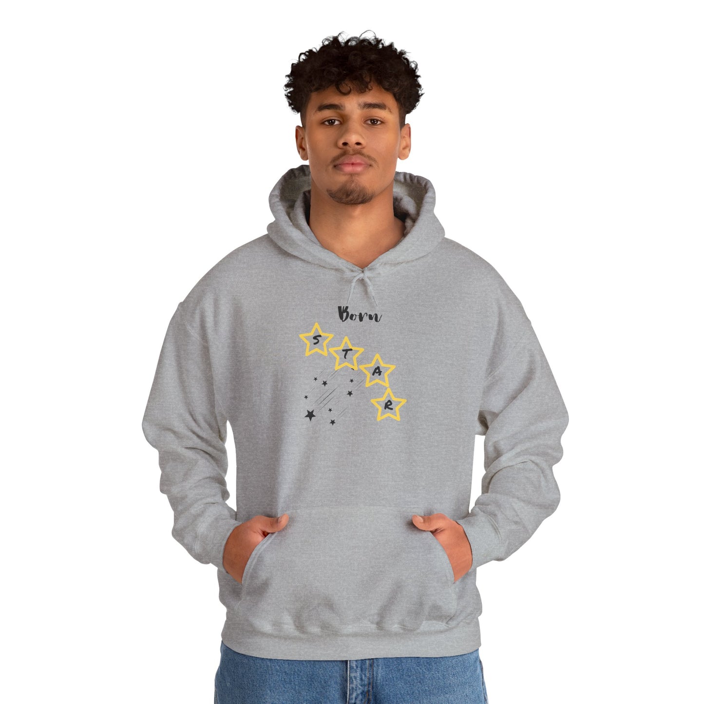 Hoodie — 'Born Star' Minimalist Star Constellation Pullover