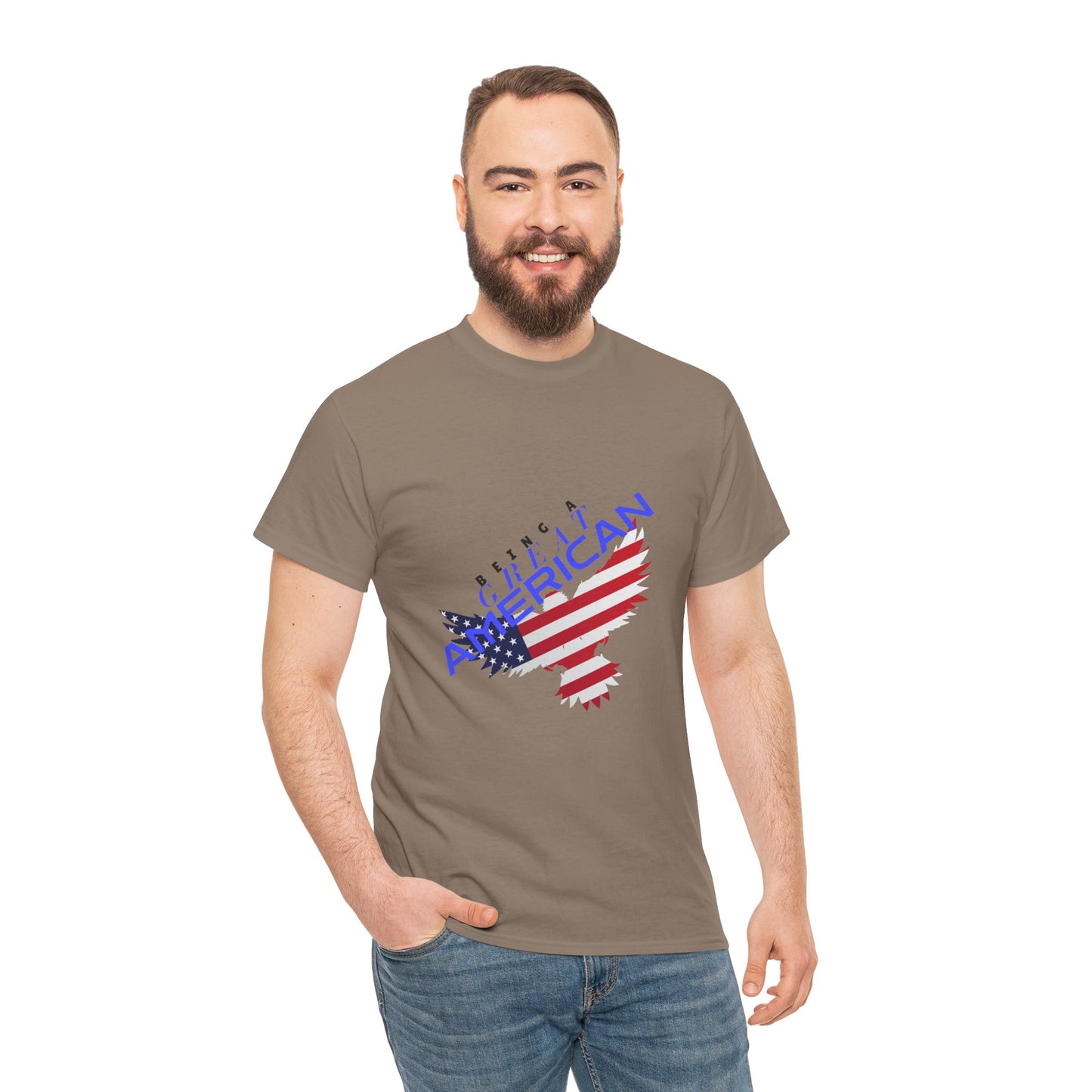 Patriotic American Flag Tee | Unisex Cotton Shirt, American Pride, Casual Summer Wear, Being a Good American Series