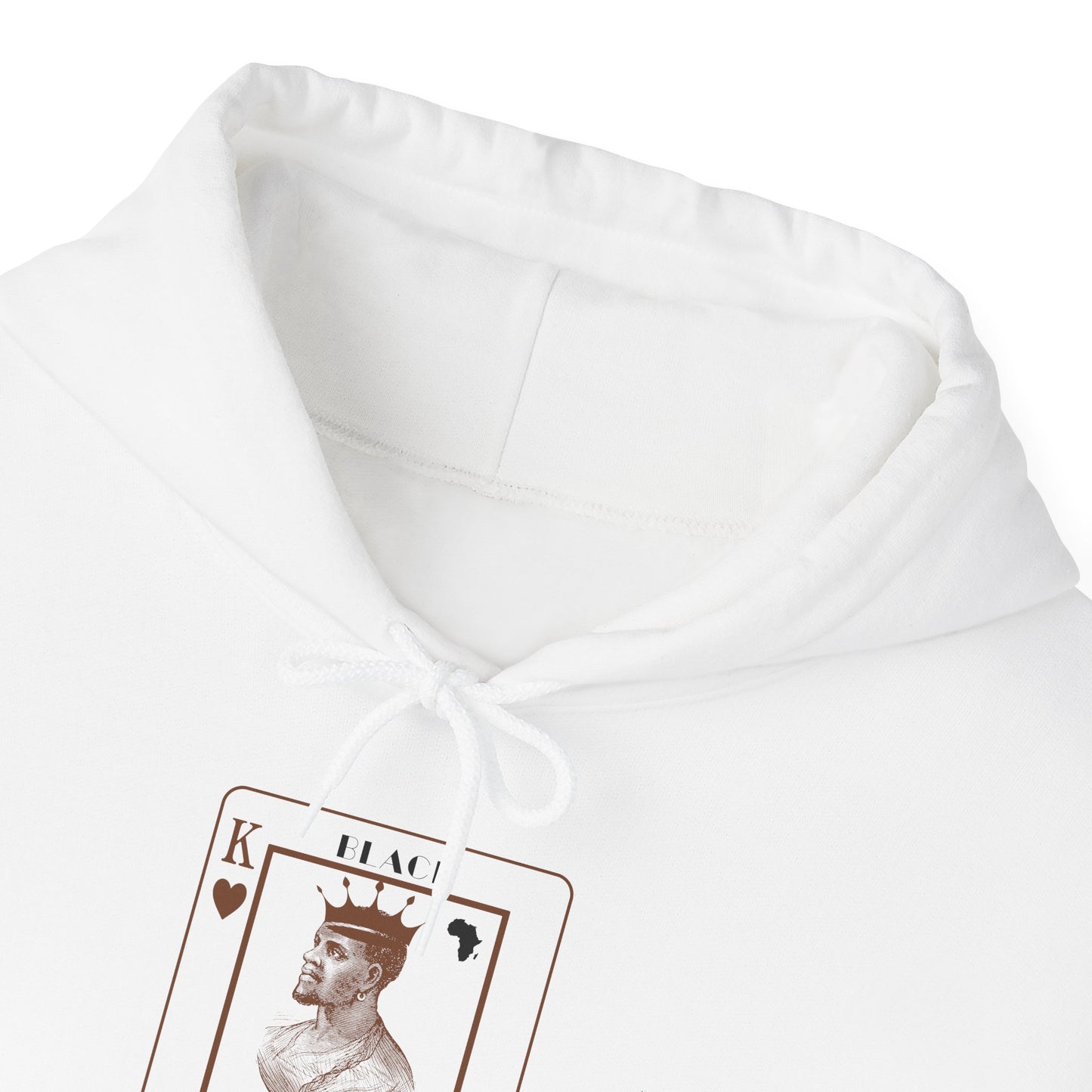 King of Hearts Hoodie — Classical Sculpture Playing Card Sweatshirt