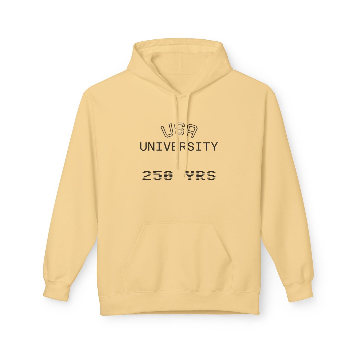 USA University 250 Yrs Hoodie — Patriotic Political Statement Graphic