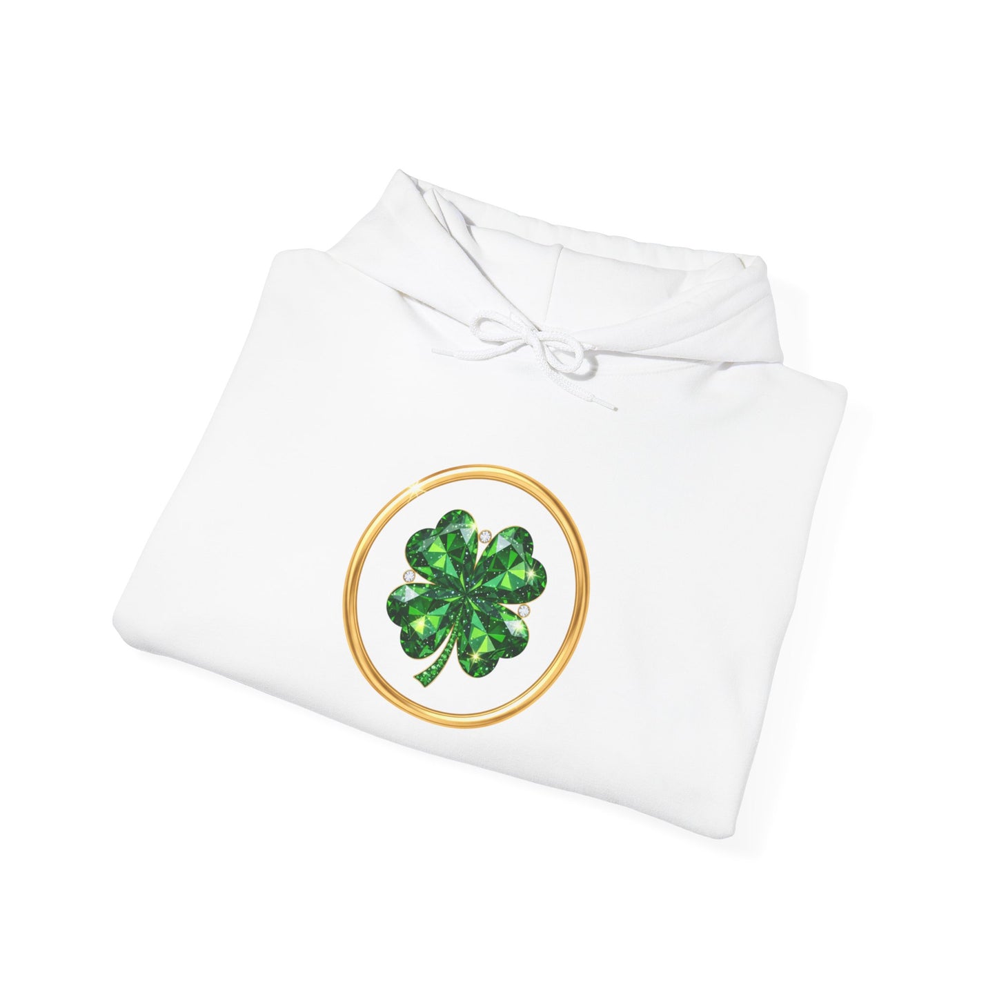 St. Patrick’s Day Lucky Pot Hoodie — Gold Pot of Money Shamrock Sweatshirt