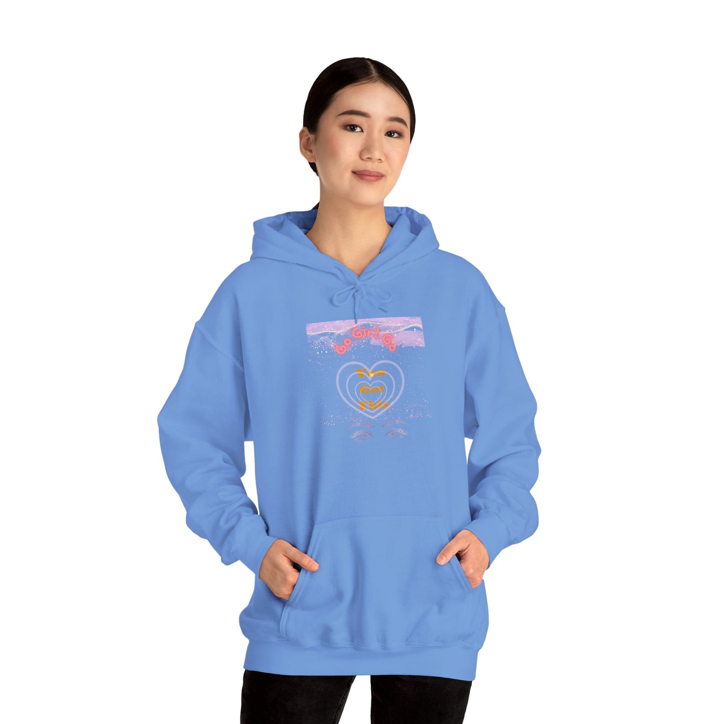 Go Girl University Hoodie — 'You Got This' Motivational Pink Graphic Hoodie