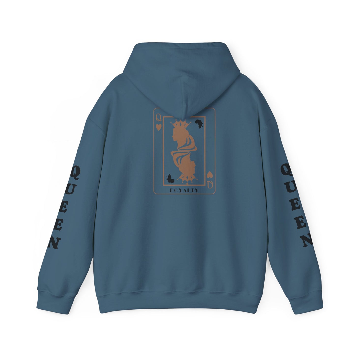Queen of Hearts Card Hoodie — Graphic Playing Card Sweatshirt