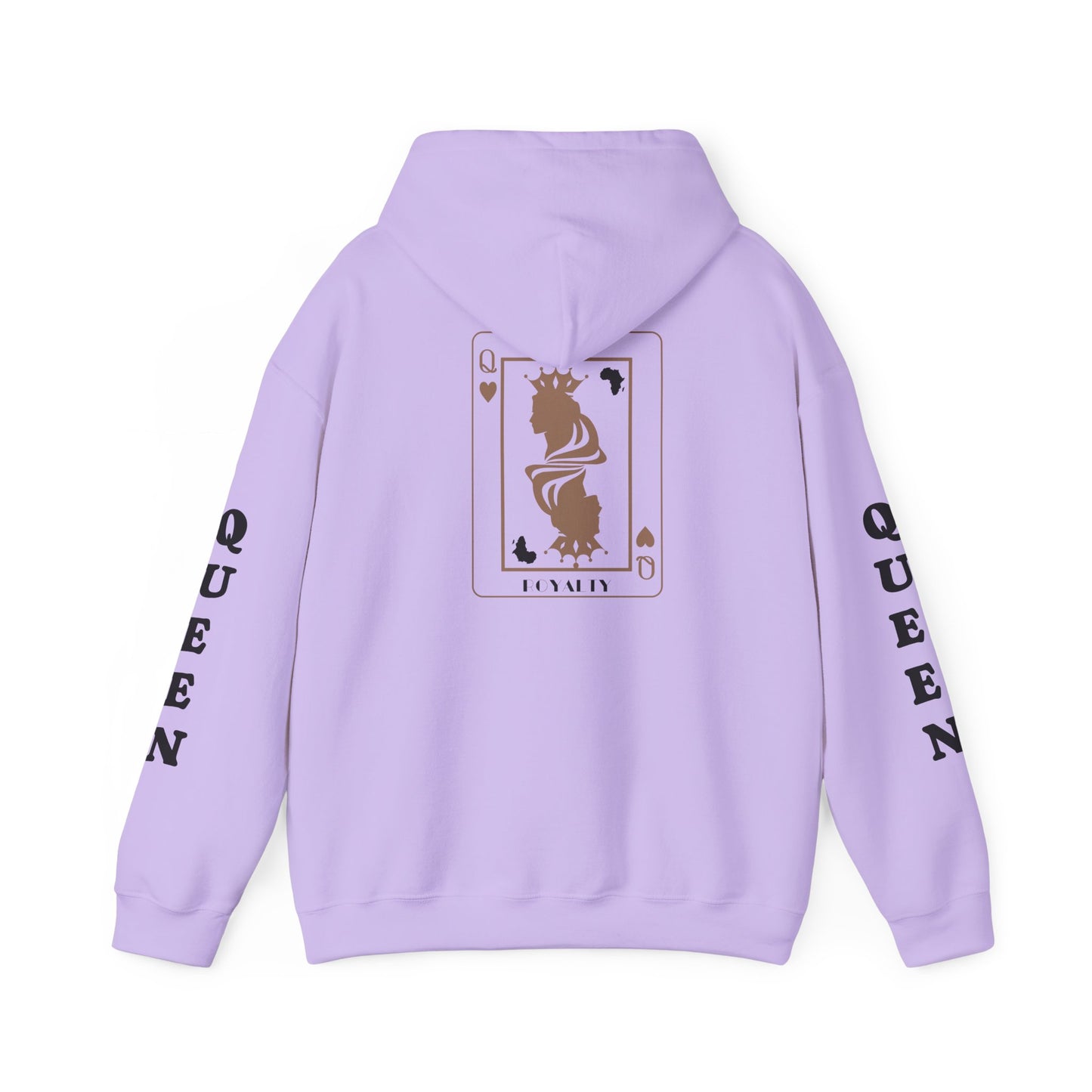 Queen of Hearts Card Hoodie — Graphic Playing Card Sweatshirt