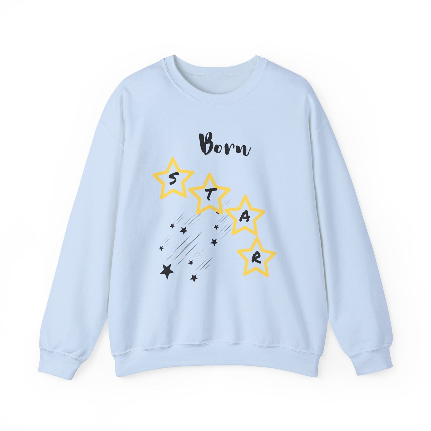 "Born Star' Unisex Heavy Blend™ Crewneck Sweatshirt - Cozy Inspiration for Every Occasion