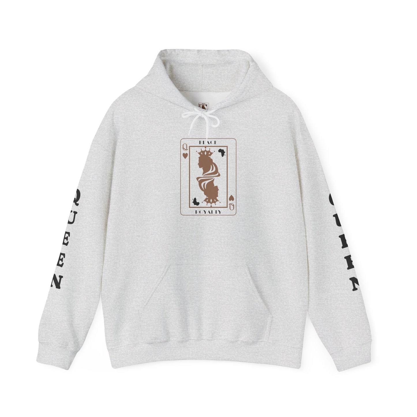 Queen of Hearts Card Hoodie — Graphic Playing Card Sweatshirt