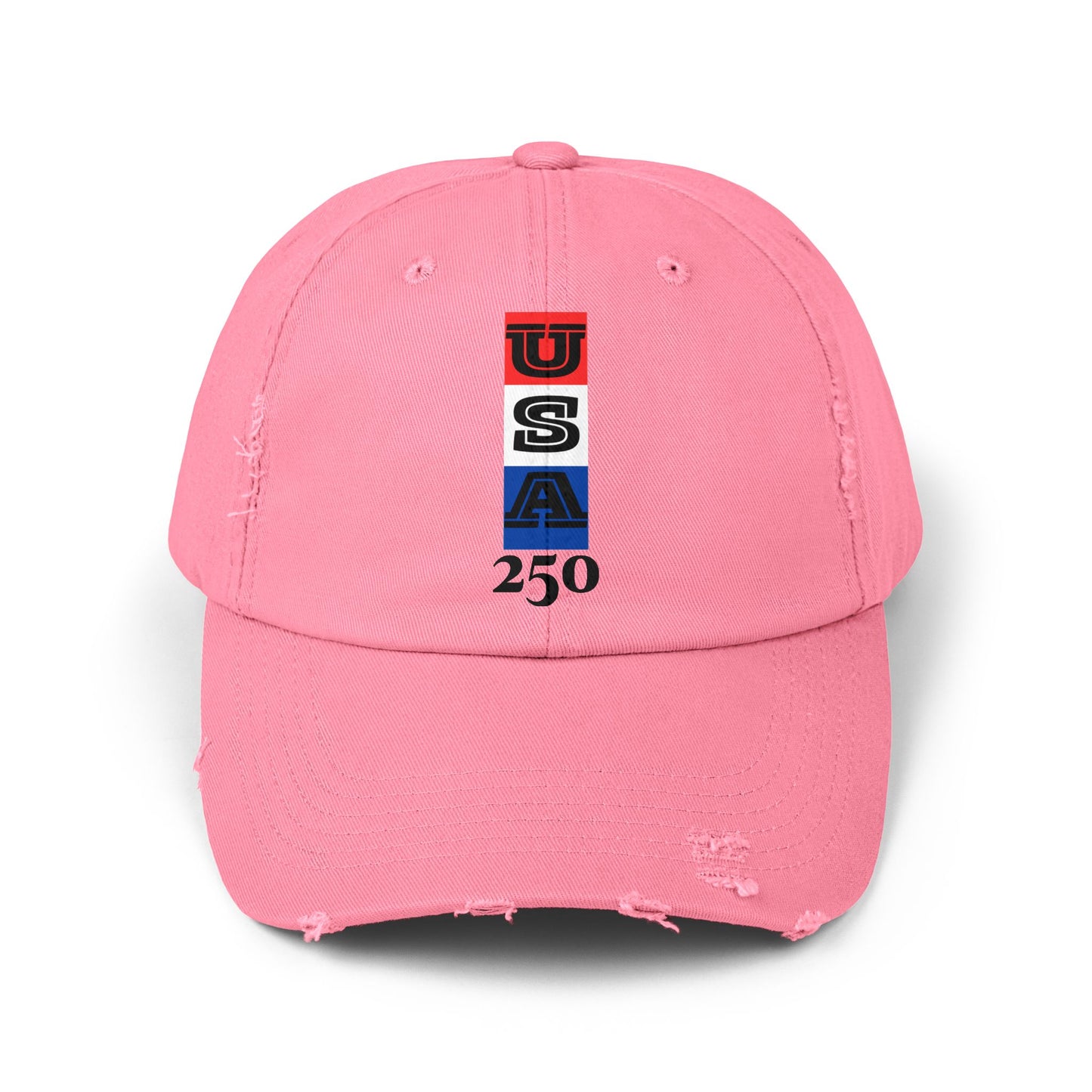 Unisex Distressed Cap with USA Design - Casual Headwear  for "USA 250"