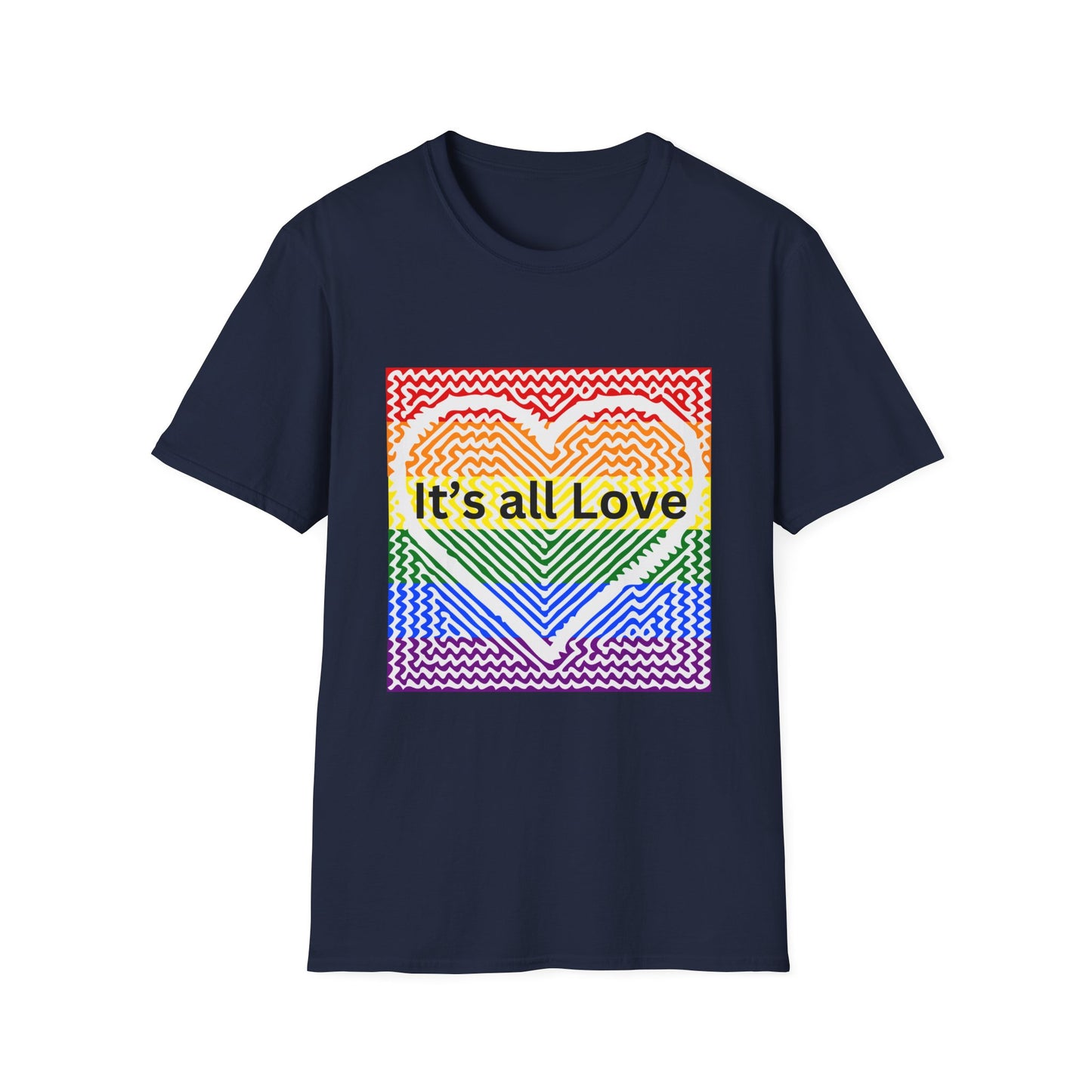 It's All Love Rainbow Heart T-Shirt