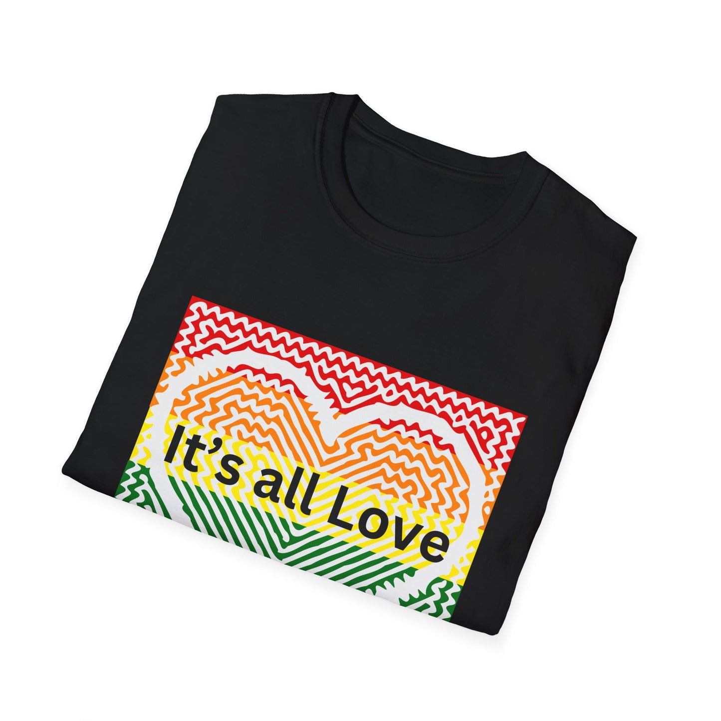 It's All Love Rainbow Heart T-Shirt