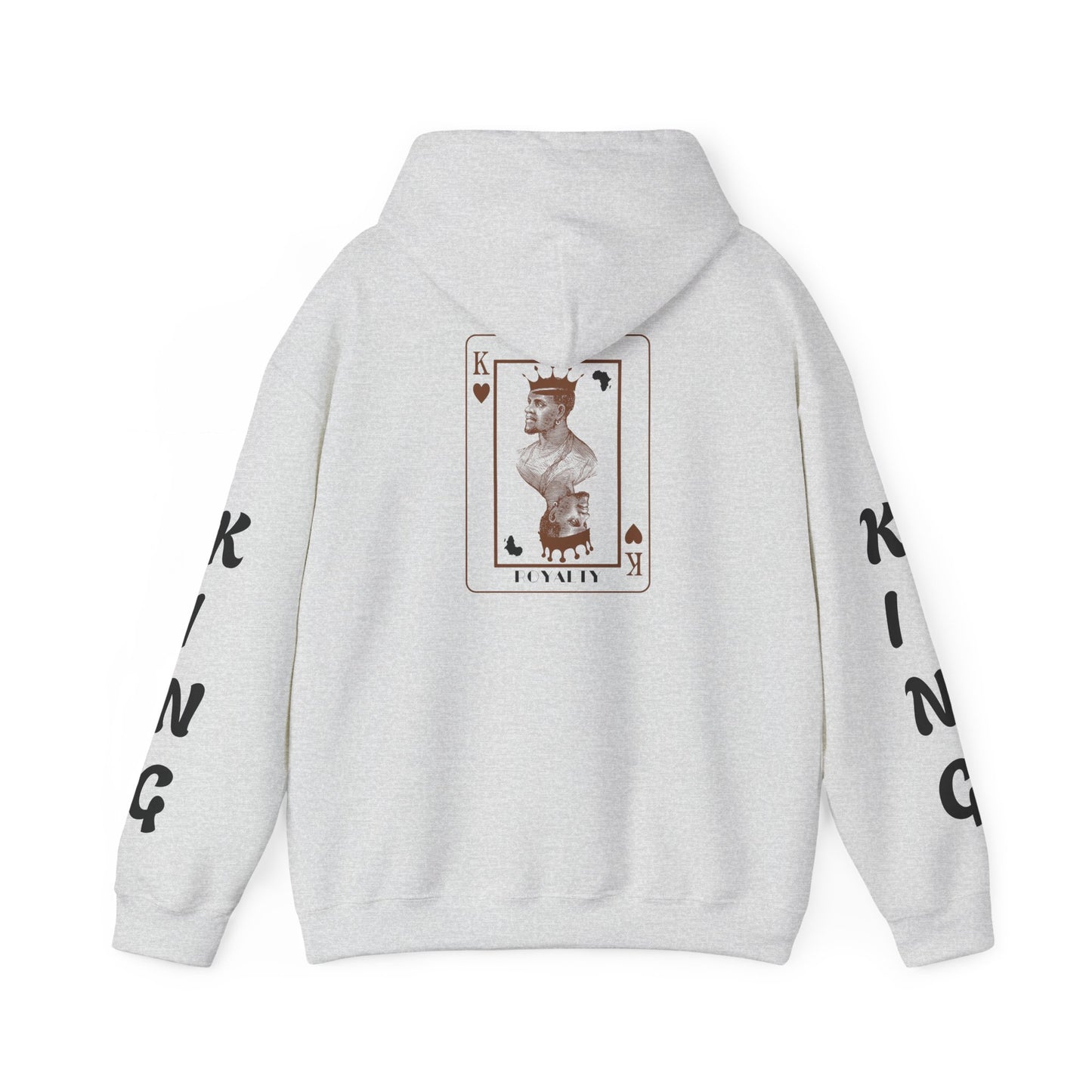 King of Hearts Hoodie — Classical Sculpture Playing Card Sweatshirt