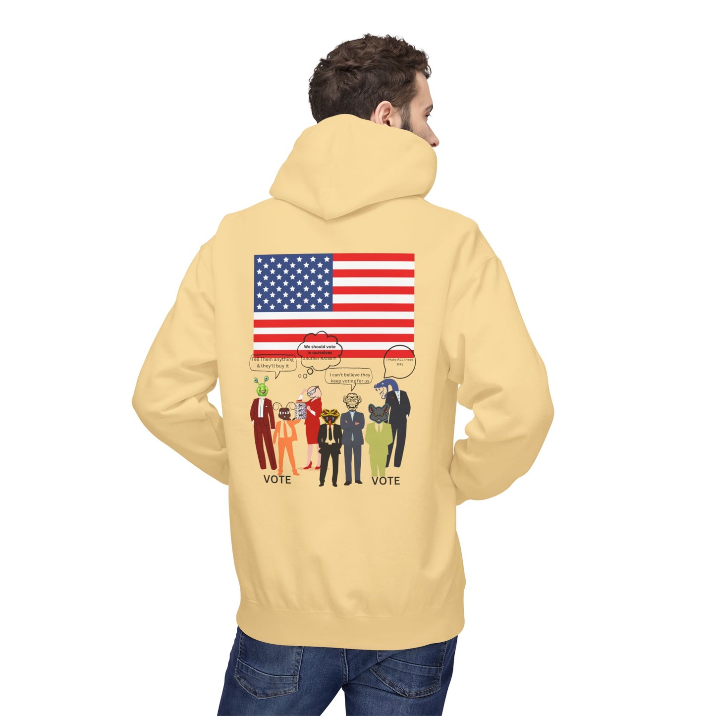 USA University 250 Yrs Hoodie — Patriotic Political Statement Graphic