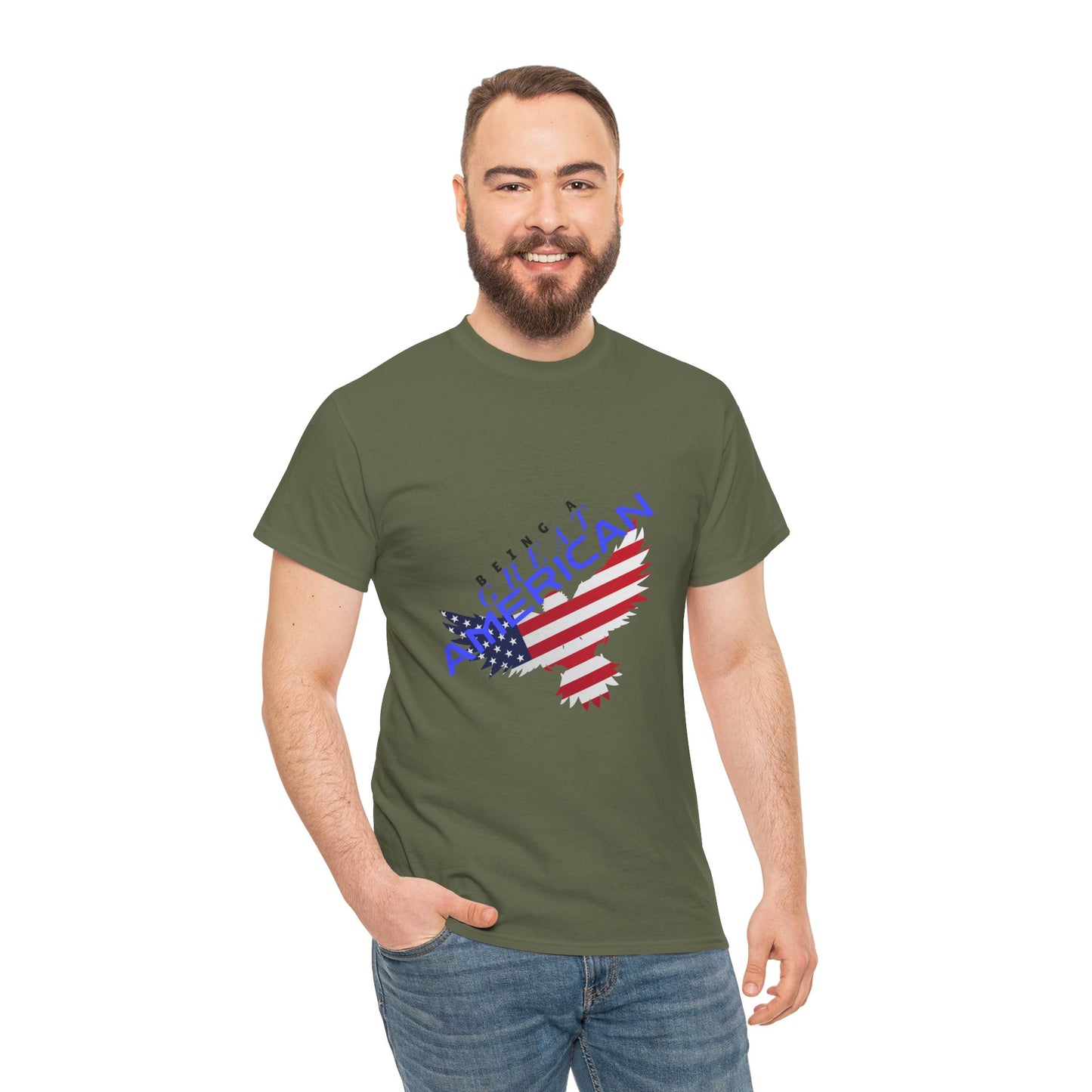 Patriotic American Flag Tee | Unisex Cotton Shirt, American Pride, Casual Summer Wear, Being a Good American Series