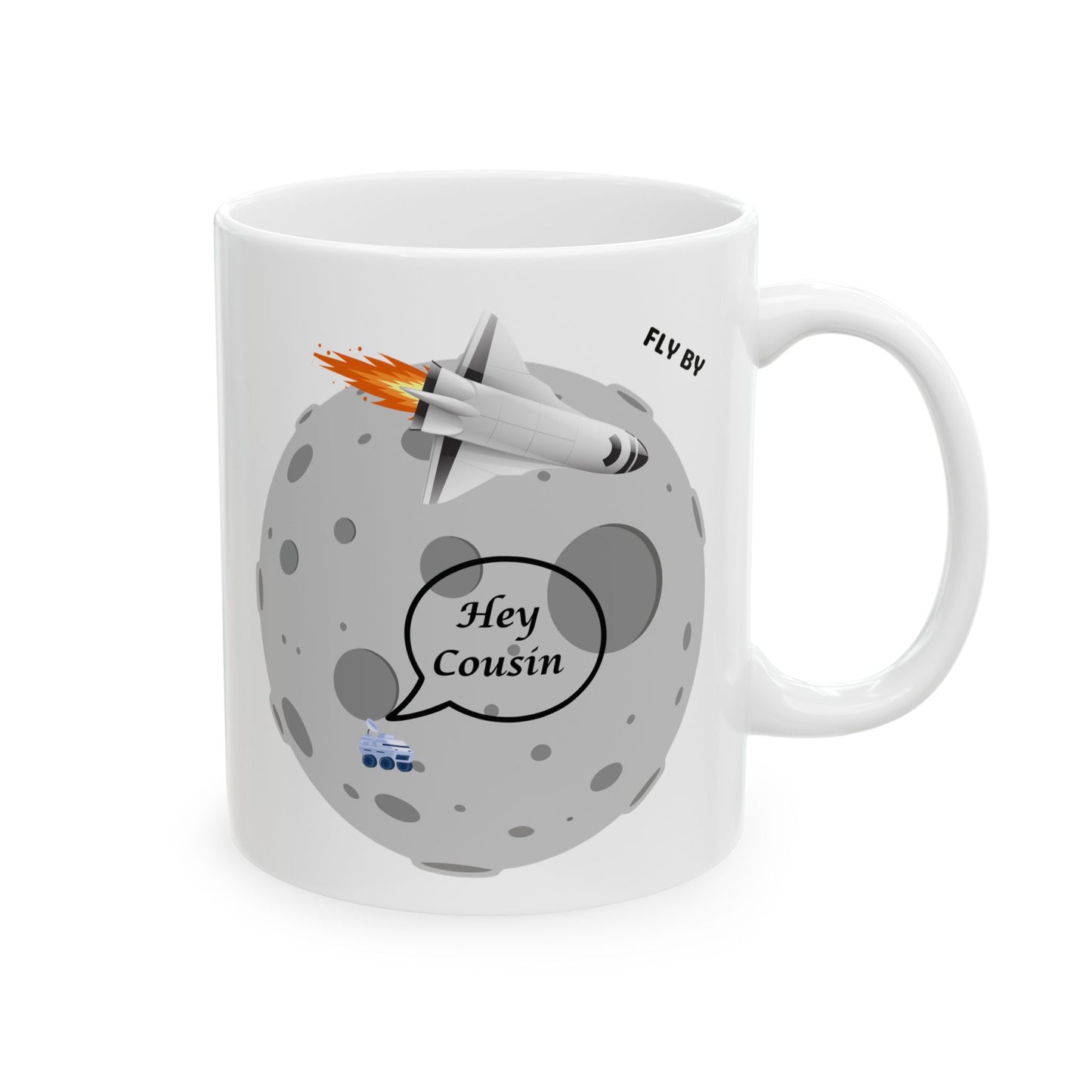 Cute Space Themed Ceramic Mug  (11oz, 15oz)