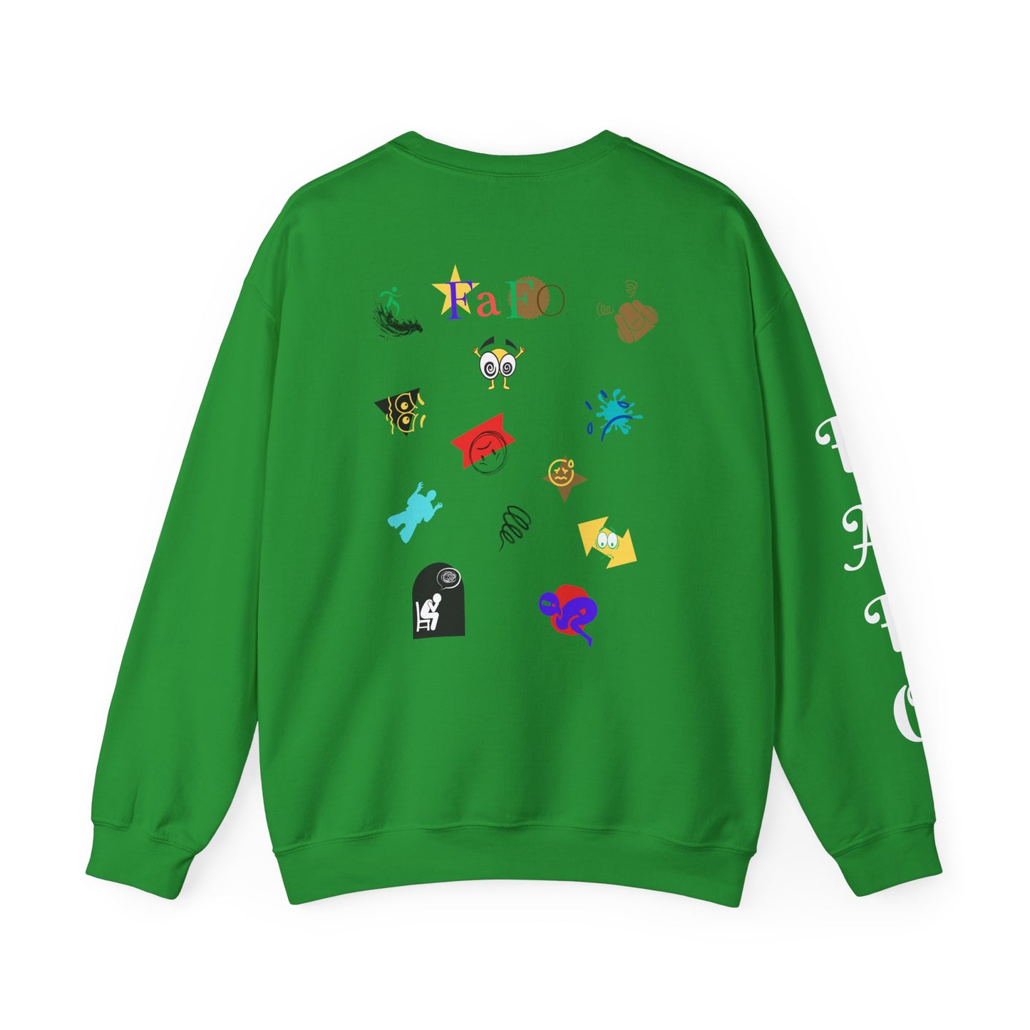 FAFO Comical and Colorful Design Unisex Crewneck Sweatshirt
