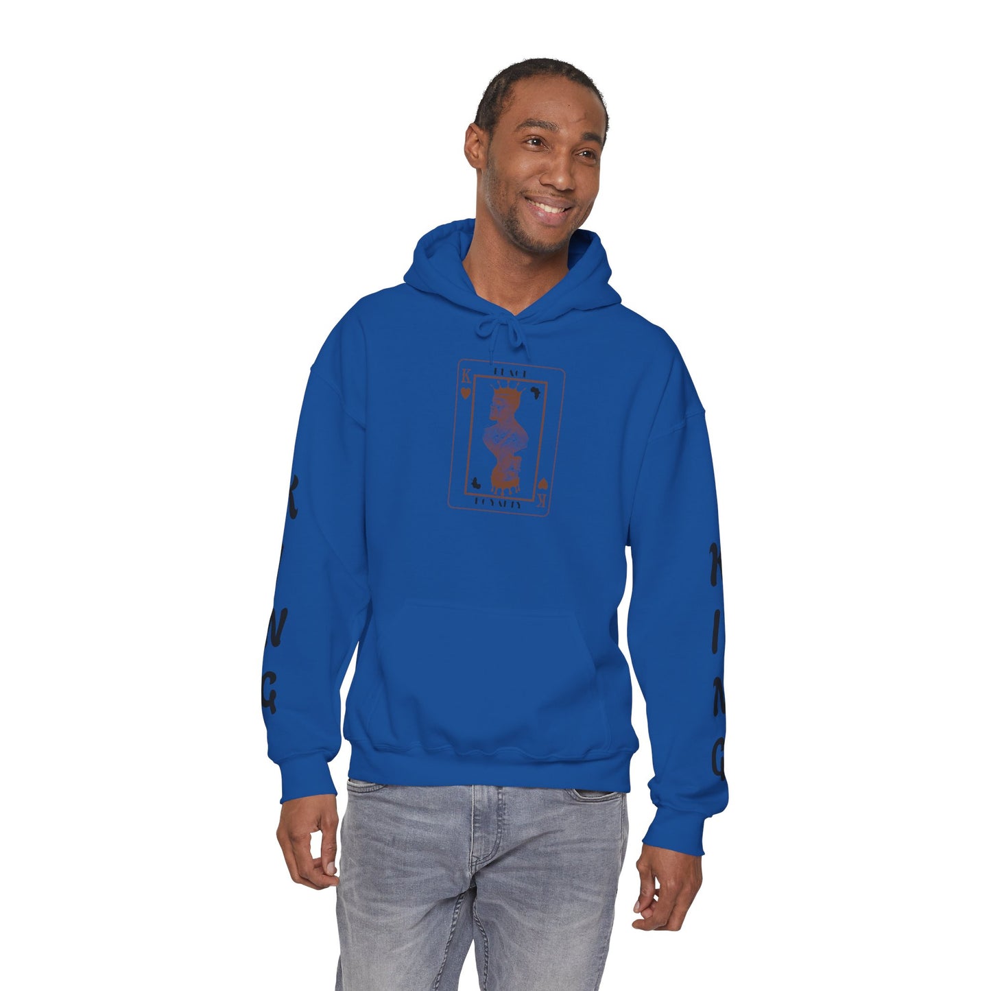 King of Hearts Hoodie — Classical Sculpture Playing Card Sweatshirt