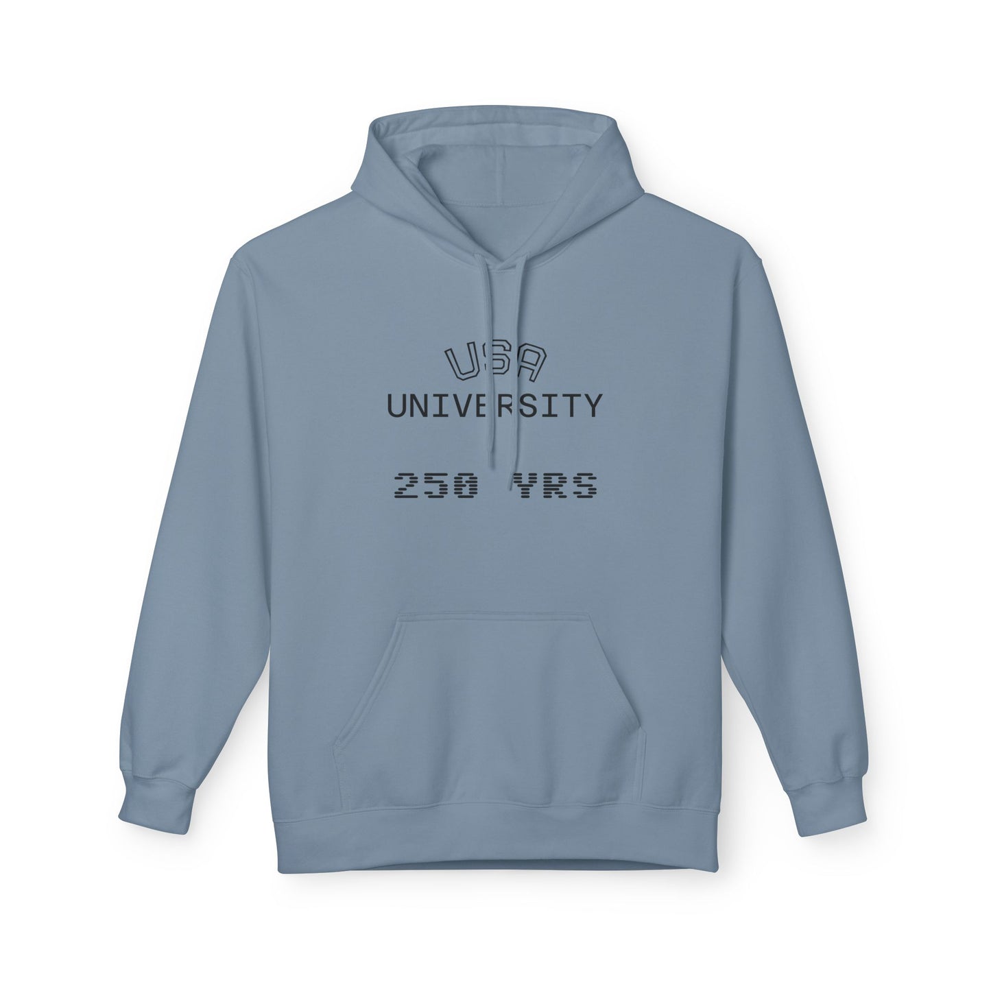USA University 250 Yrs Hoodie — Patriotic Political Statement Graphic