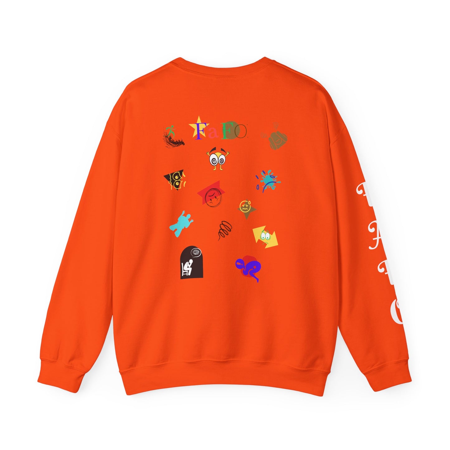 FAFO Comical and Colorful Design Unisex Crewneck Sweatshirt