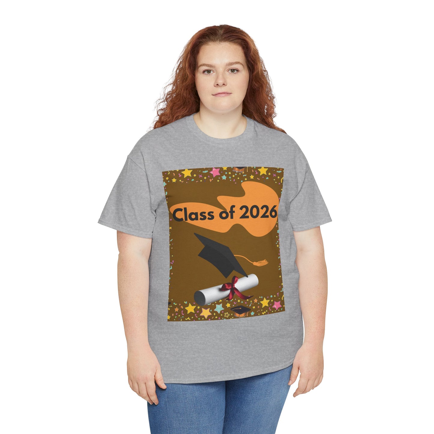 "Class of 2026" Graphic T-Shirt — Scroll, Graduation Cap, Class of 2026