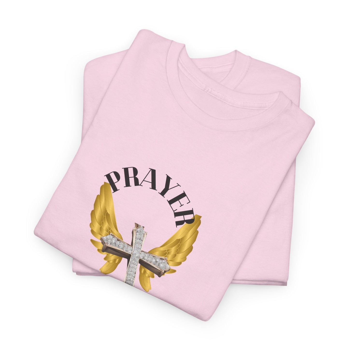 Holy: "Prayer Warrior" - Unisex Heavy Cotton Tee - Motivational T-Shirt (Adults)