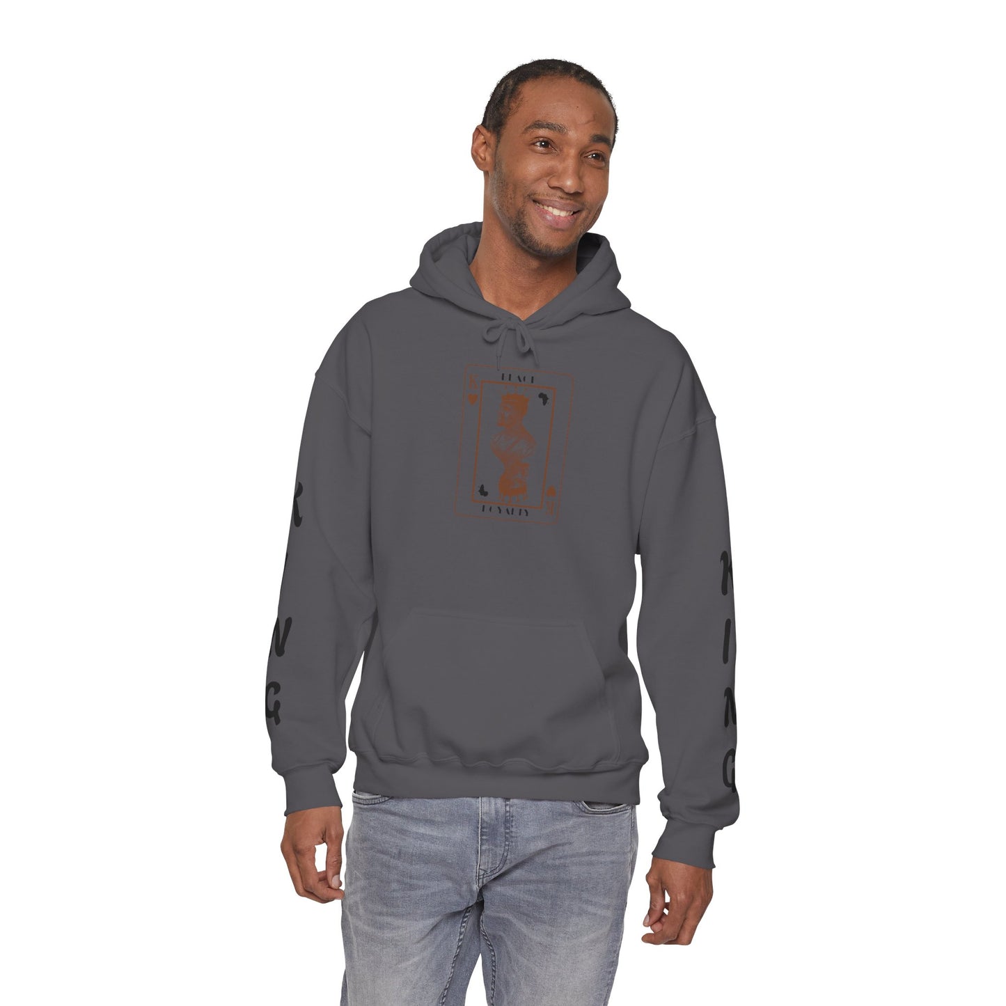 King of Hearts Hoodie — Classical Sculpture Playing Card Sweatshirt