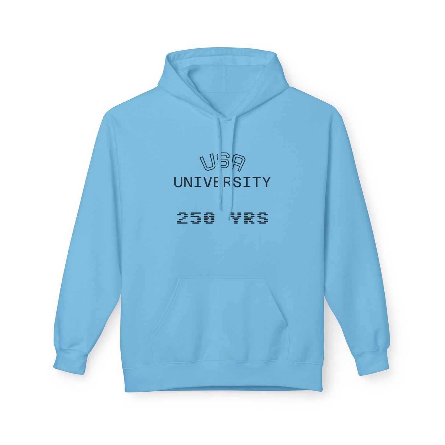 USA University 250 Yrs Hoodie — Patriotic Political Statement Graphic