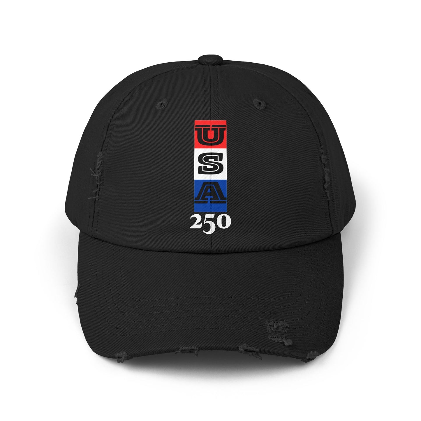 Unisex Distressed Cap with USA Design - Casual Headwear  for "USA 250"