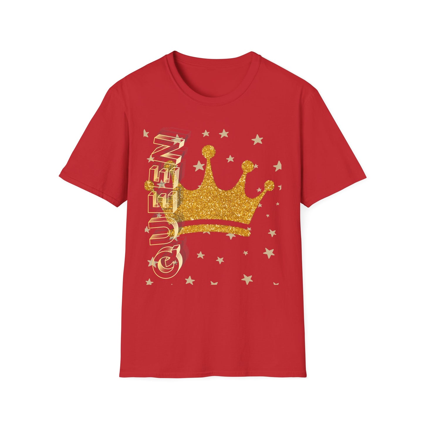 Gold Crown Tee — Glitter Queen Graphic T-Shirt