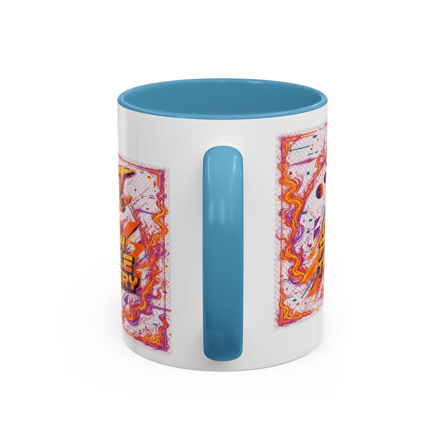 Accent Coffee Mug — "GPT: Grown People Territory" Bold Graphic Coffee Cup