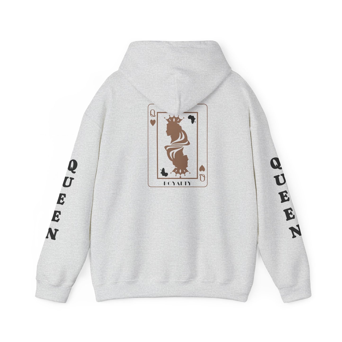 Queen of Hearts Card Hoodie — Graphic Playing Card Sweatshirt