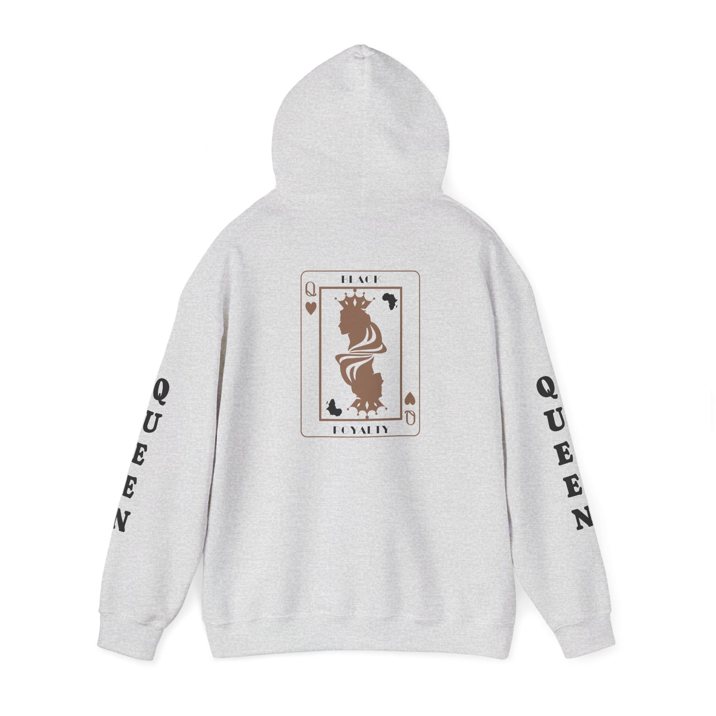 Queen of Hearts Card Hoodie — Graphic Playing Card Sweatshirt