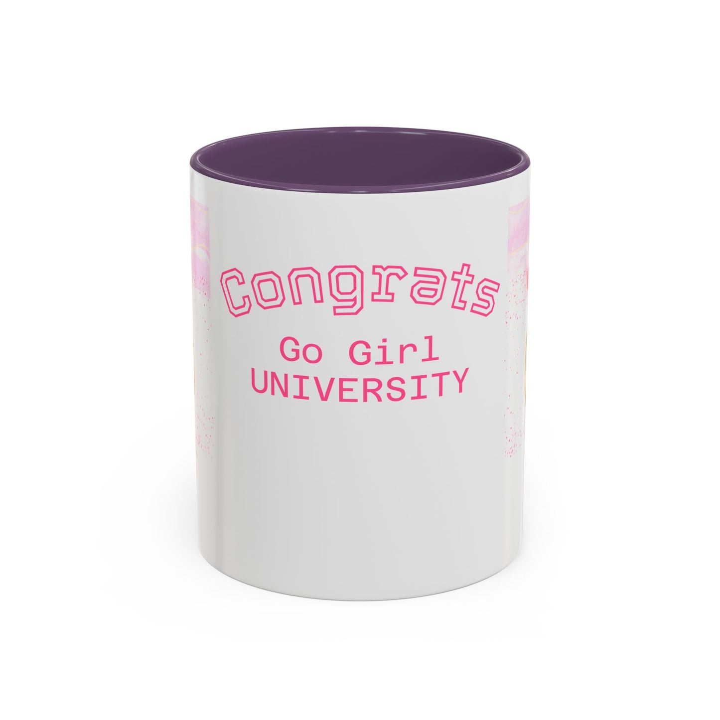 Congrats Go Girl University Accent Coffee Mug — 'You Got This' Women's Celebration Gift