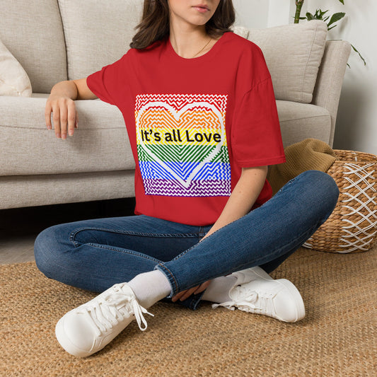 It's All Love Rainbow Heart T-Shirt