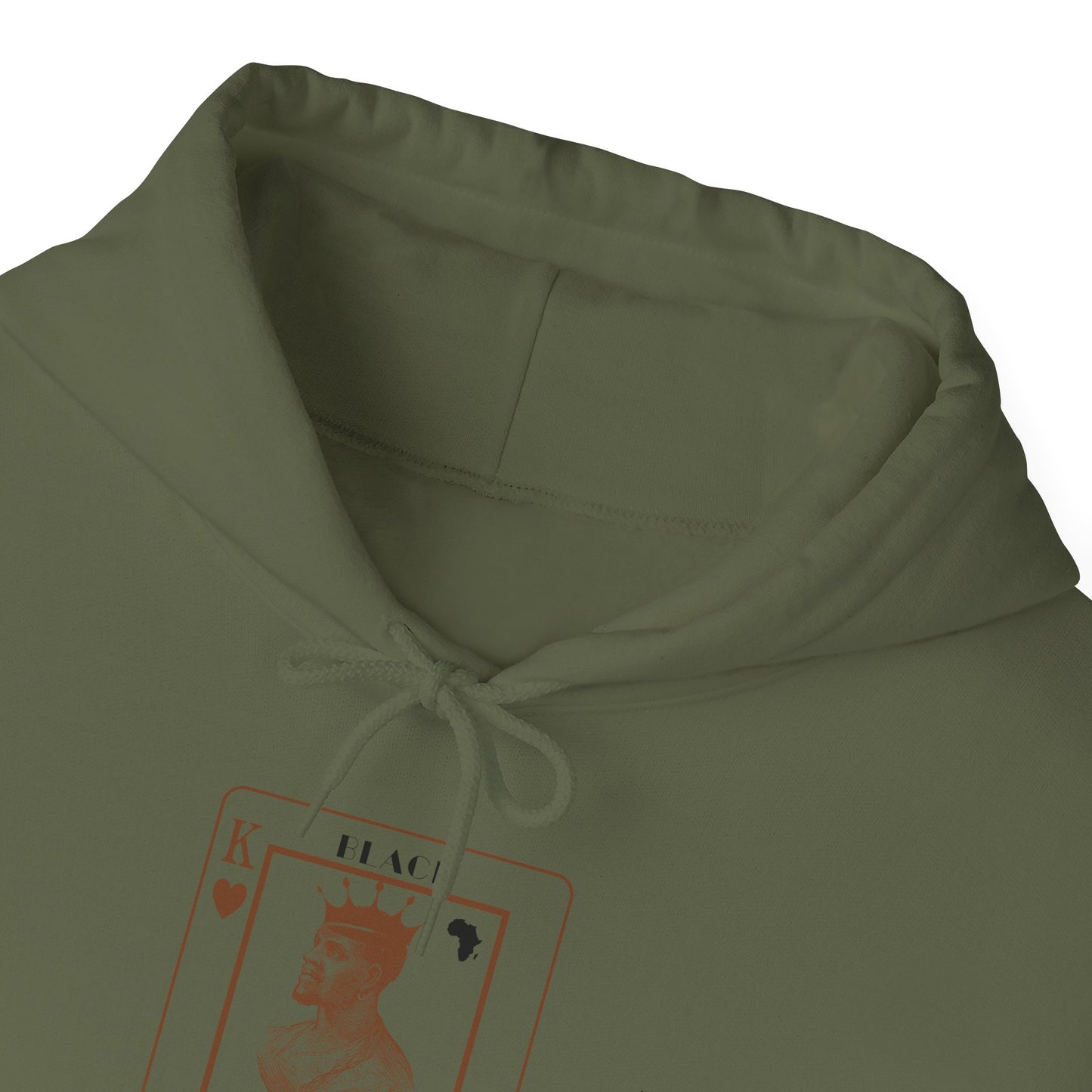 King of Hearts Hoodie — Classical Sculpture Playing Card Sweatshirt